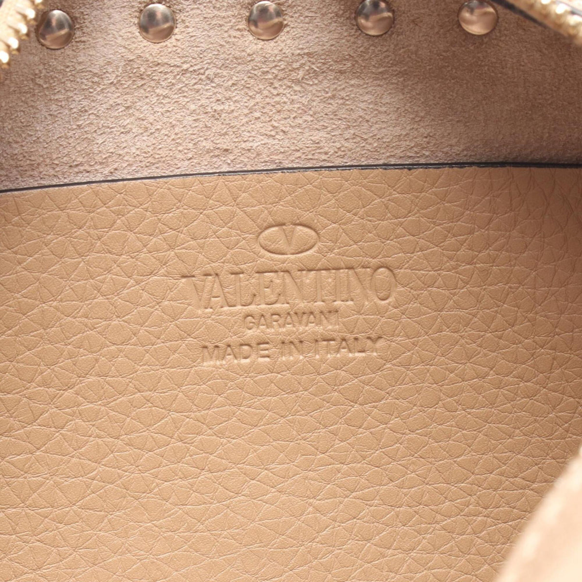 Valentino Beige Leather Handbag Shoulder Bag (Pre-Owned)