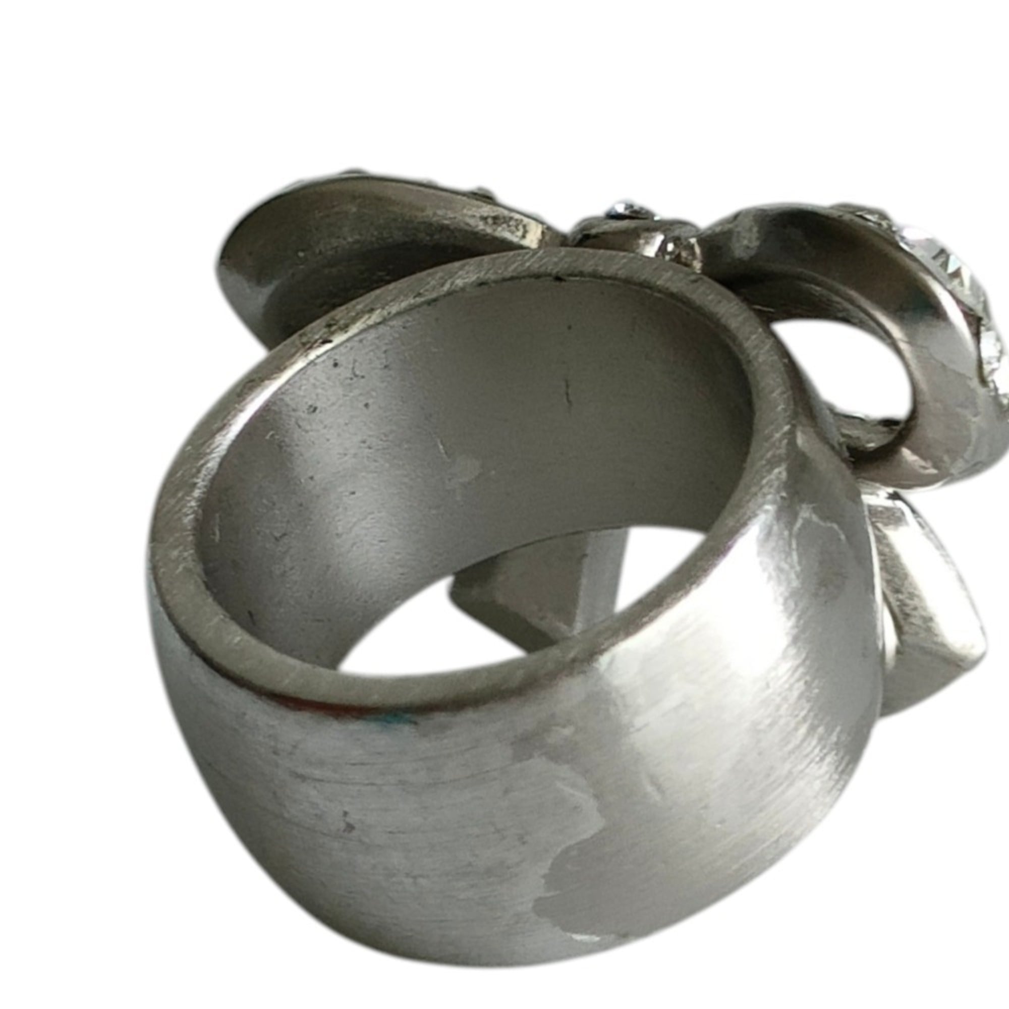 Chanel Silver Band Ring (Pre-Owned)