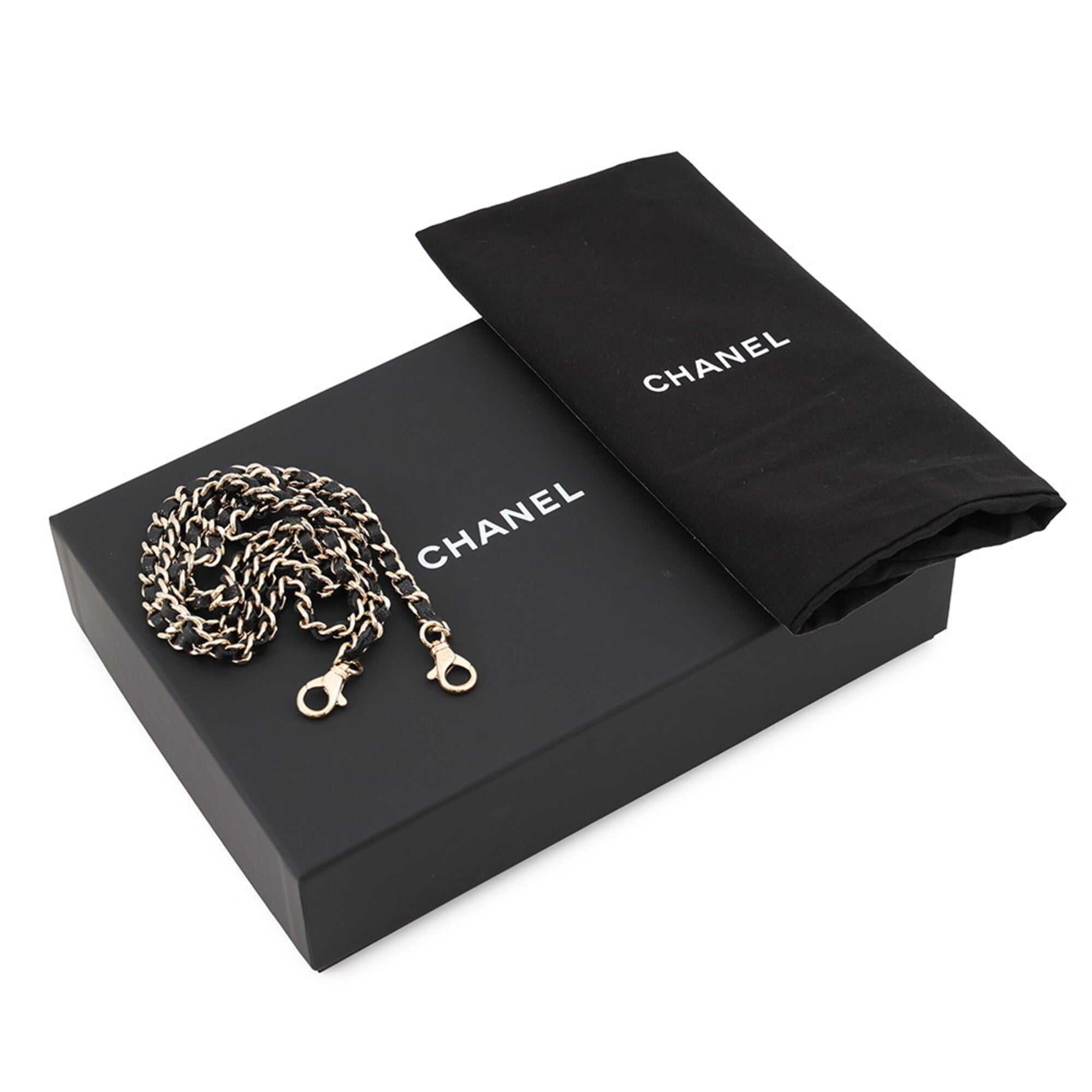Chanel Black Grained Calfskin Shoulder Bag