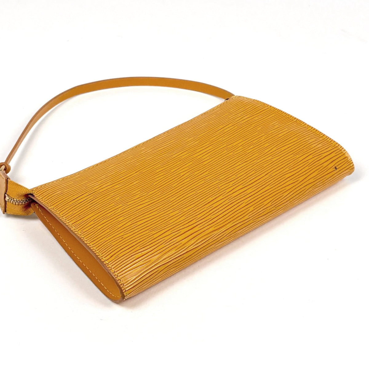 Louis Vuitton Yellow Epi Leather Pochette Pouch (Pre-Owned)