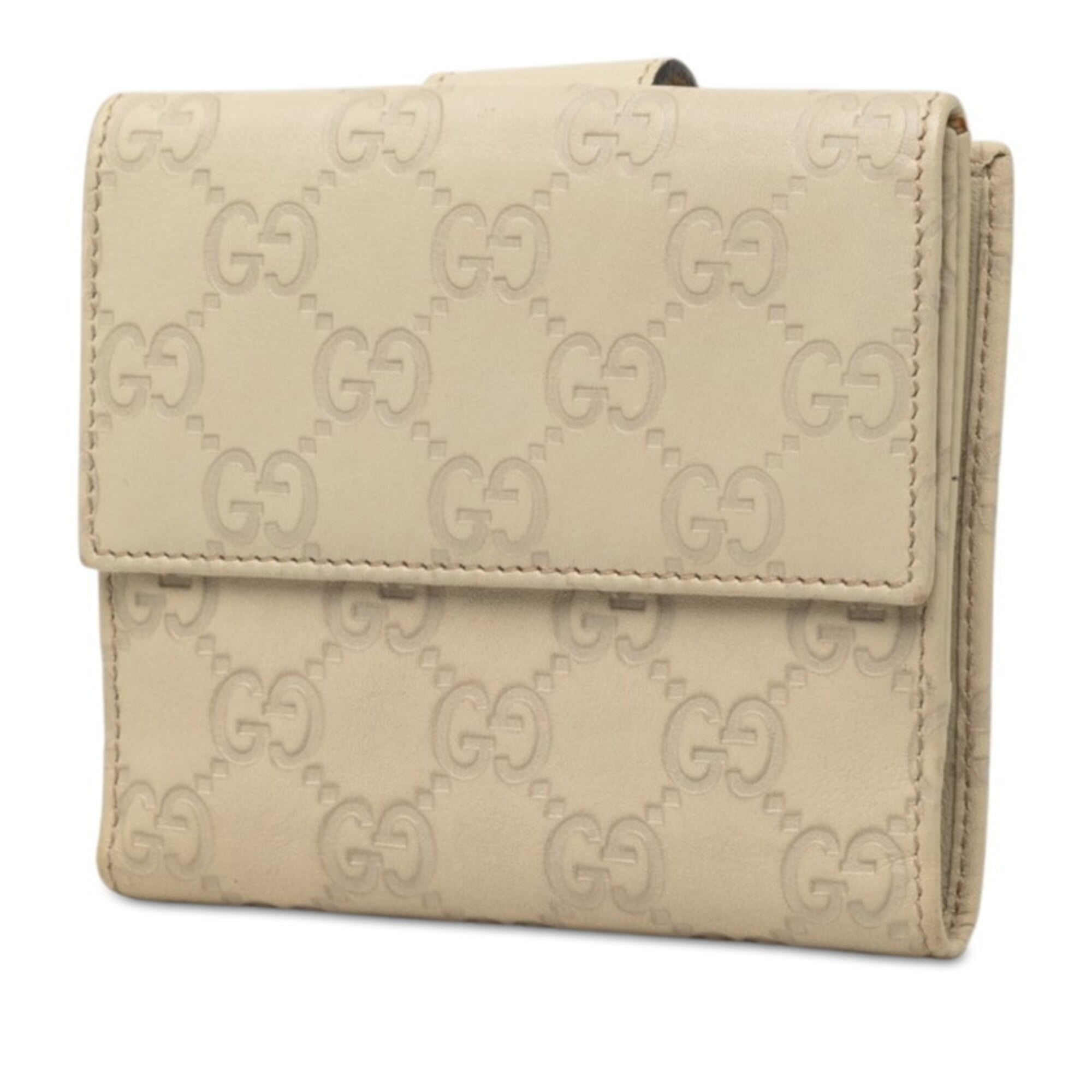 Gucci Ivory White Leather Wallet (Bi-Fold) (Pre-Owned)