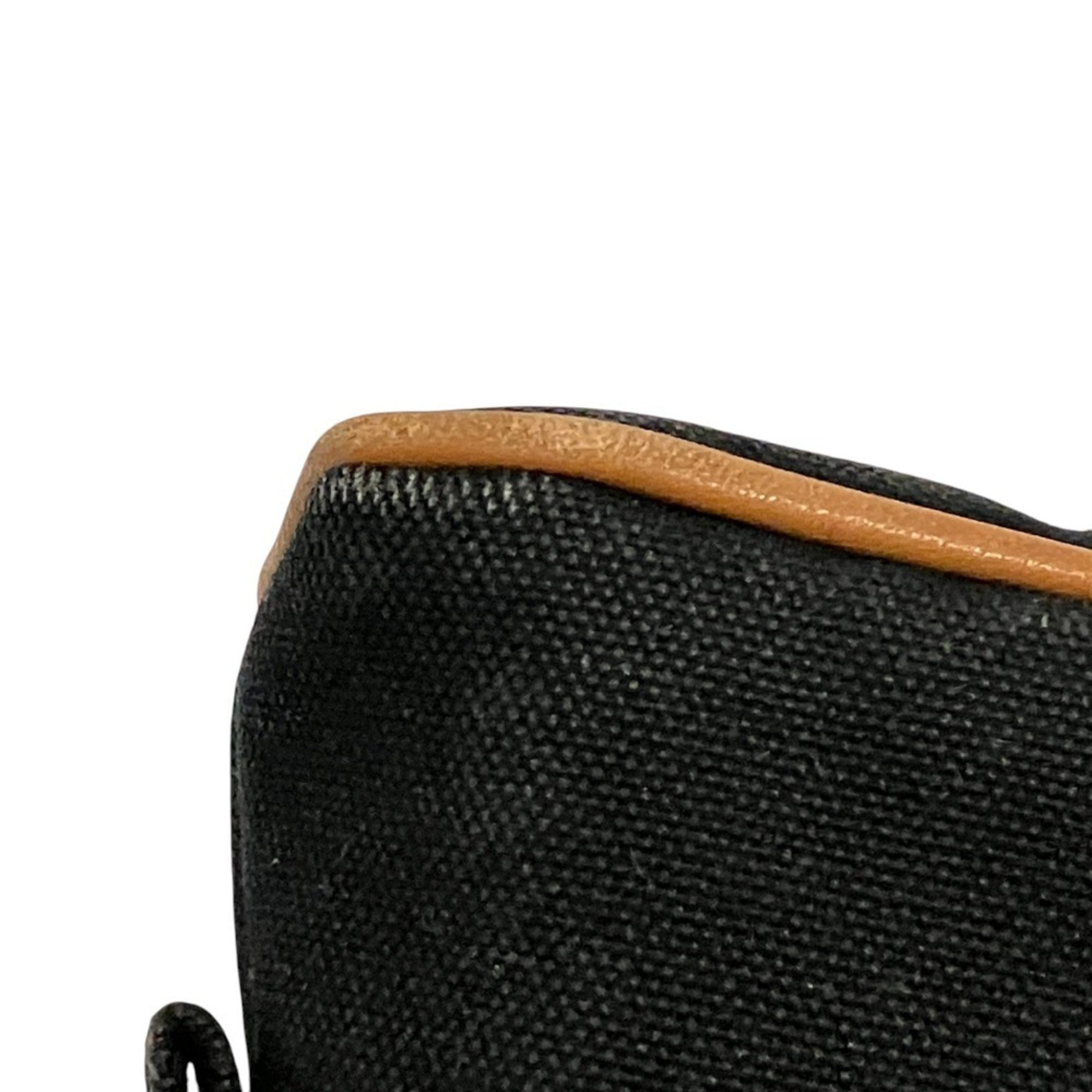 Hermes Black Canvas Cotton Pouch (Pre-Owned)