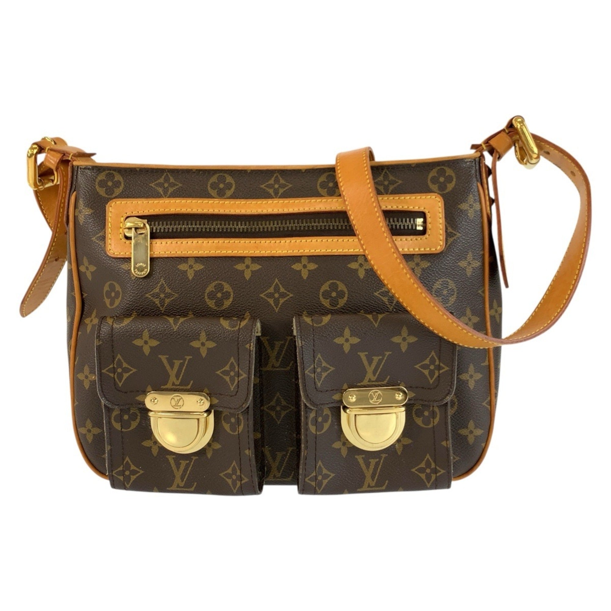 Louis Vuitton Brown Monogram Pochette Shoulder Bag (Pre-Owned)