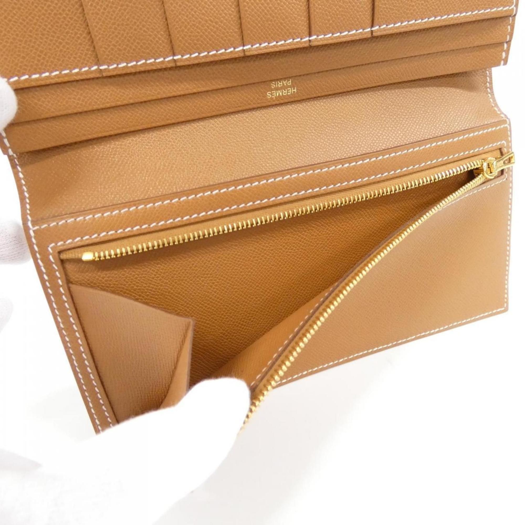 Hermes Gold Long Wallet (Bi-Fold) (Pre-Owned)