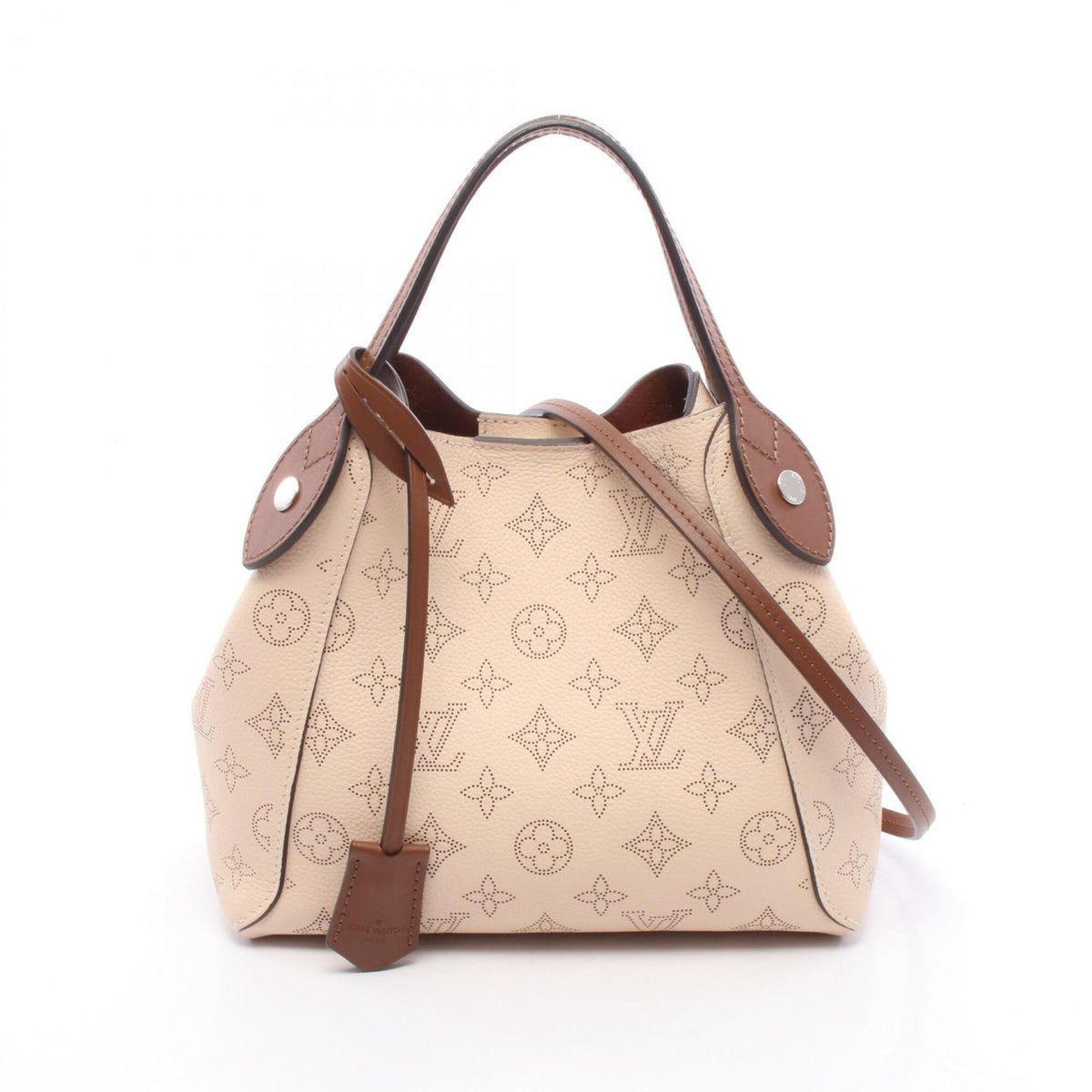 Louis Vuitton Brown Ivory Mahina Leather Handbag (Pre-Owned)