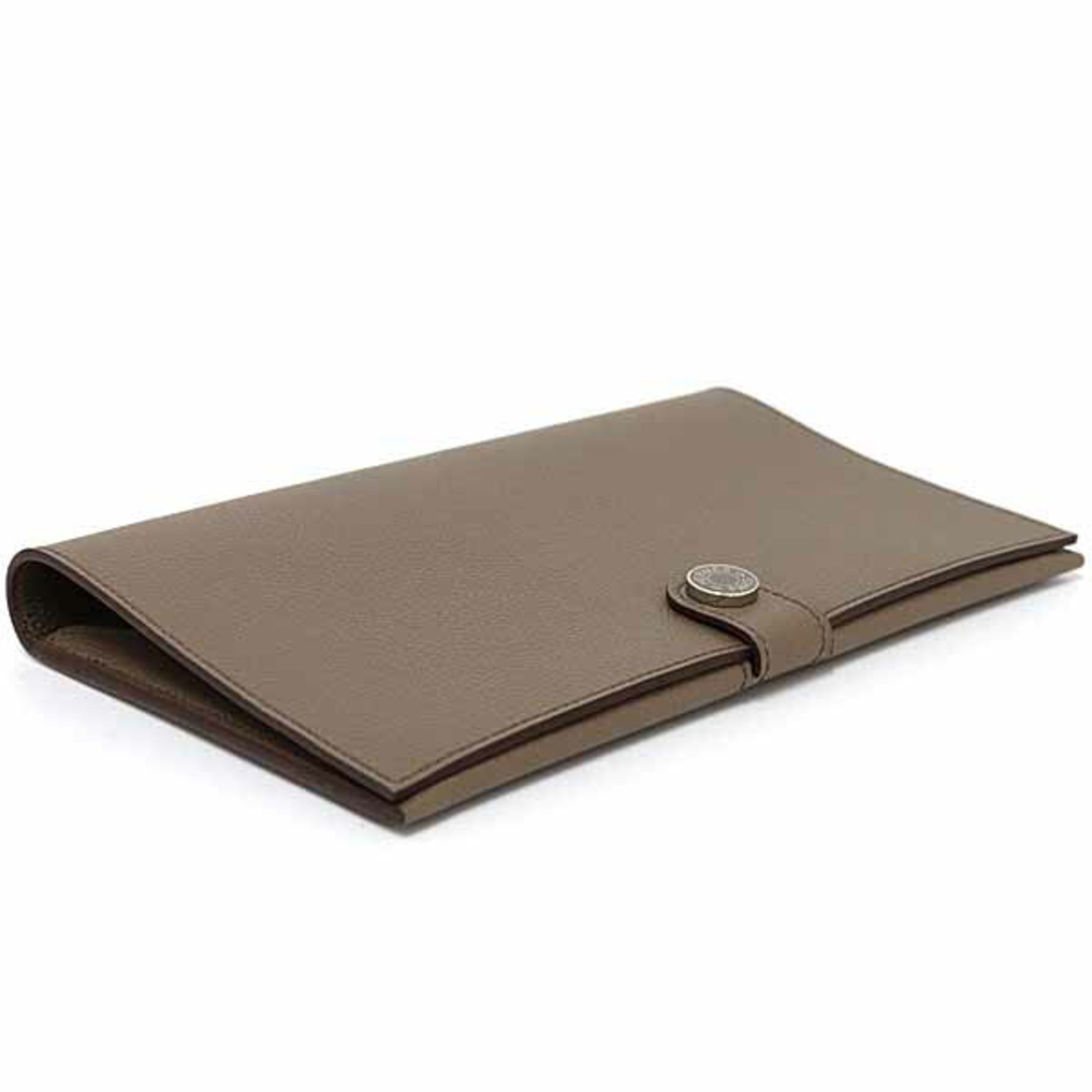 Hermes Evercalf Leather Long Wallet (Bi-Fold) (Pre-Owned)