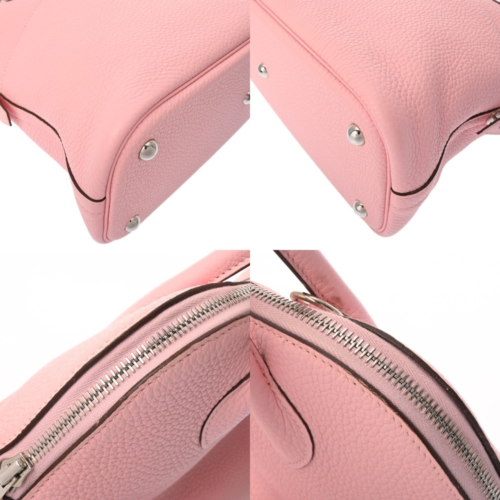 Hermes Bolide Rose Sakura Taurillon Clemence Leather Handbag (Pre-Owned)