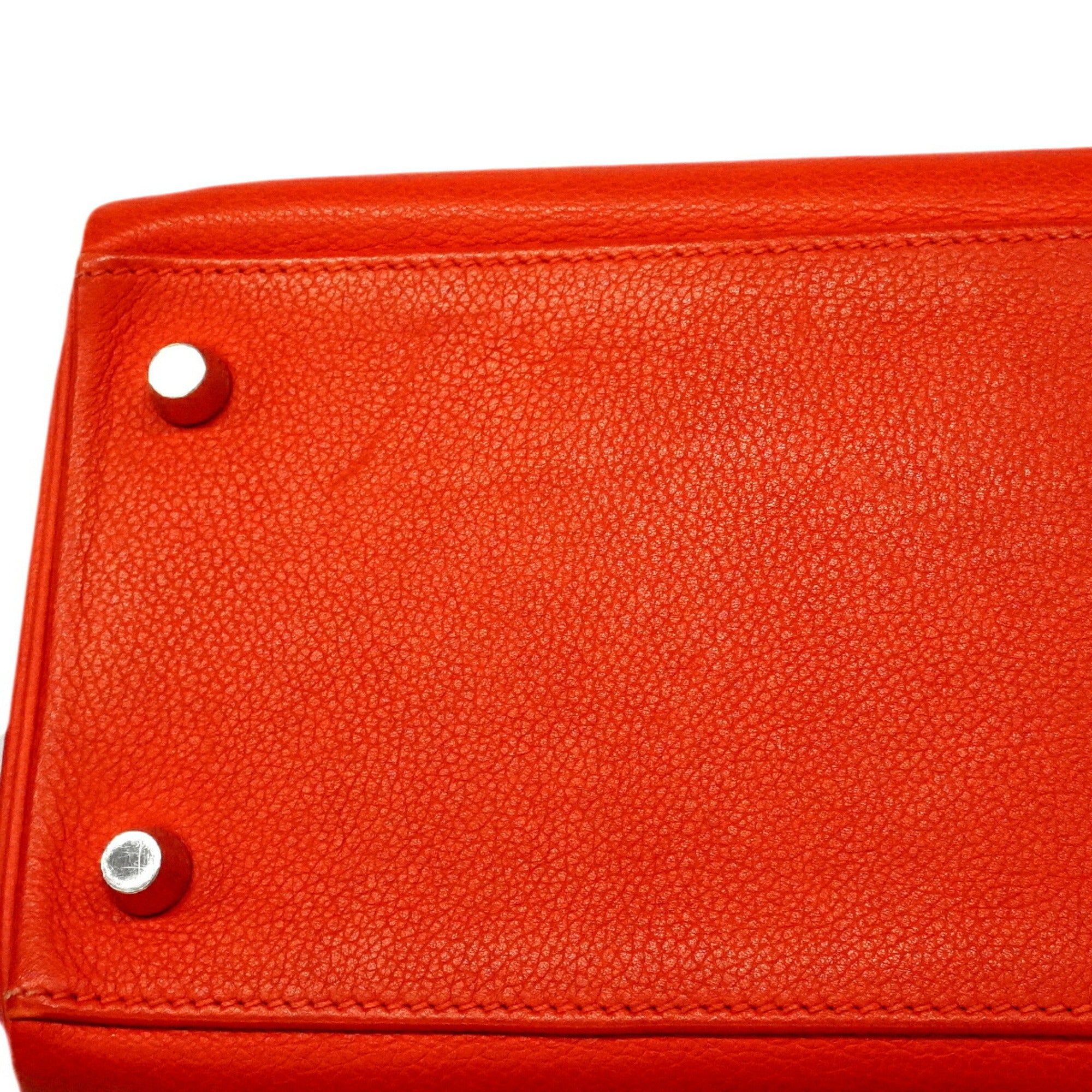 Hermes Red Color Handbag (Pre-Owned)