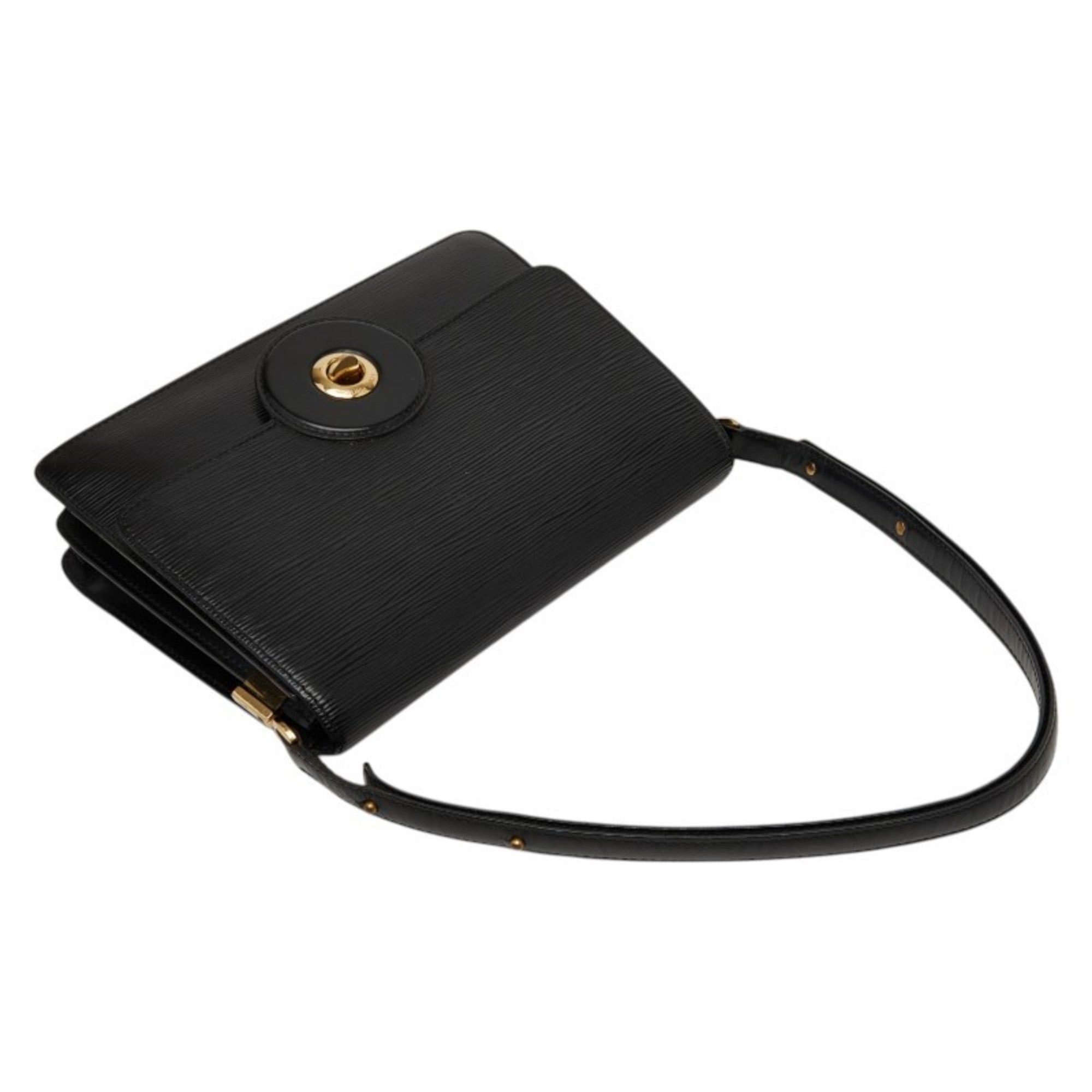 Louis Vuitton Black Noir Cuir Ombre Leather Shoulder Bag (Pre-Owned)