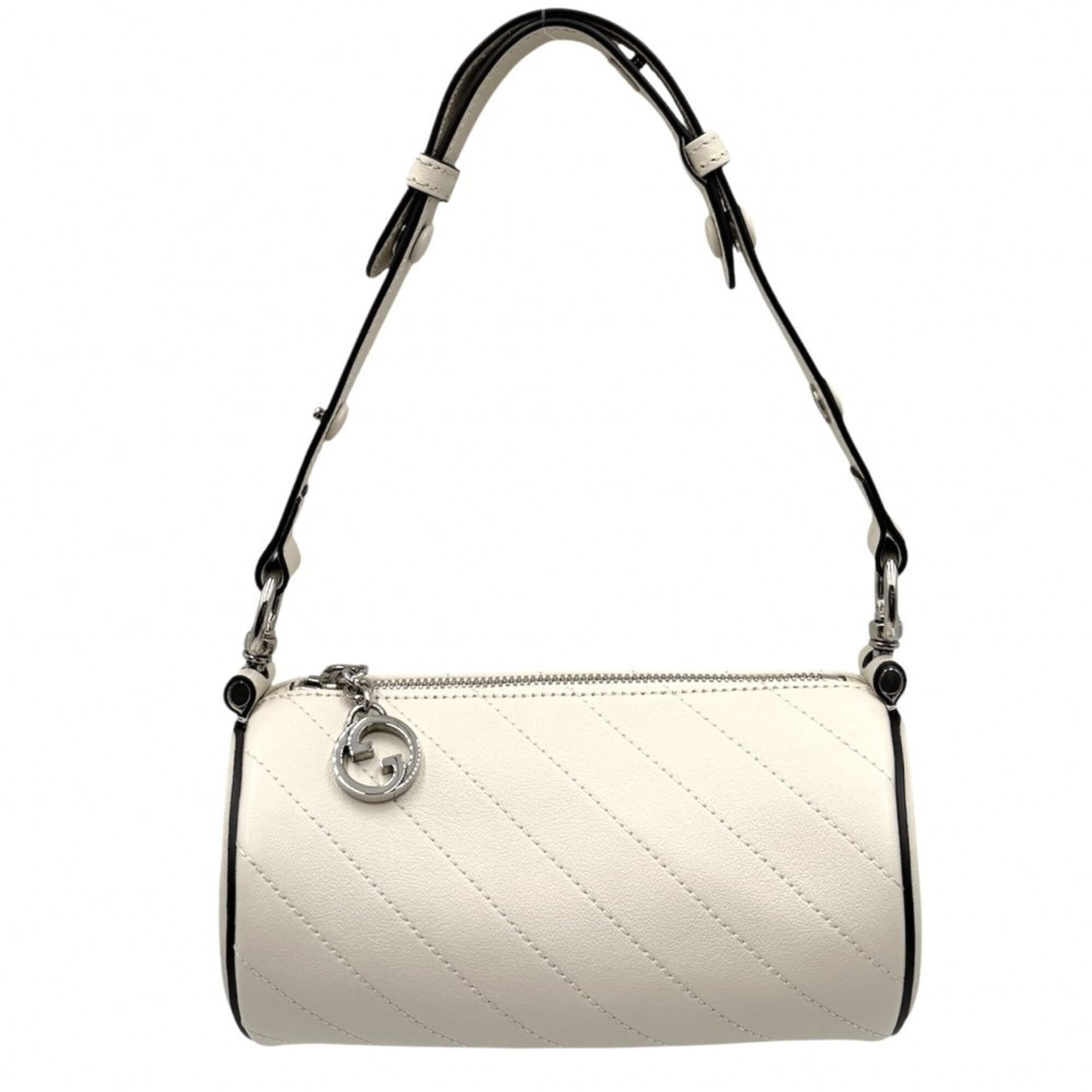 Gucci White Leather Handbag Shoulder Bag (Pre-Owned)