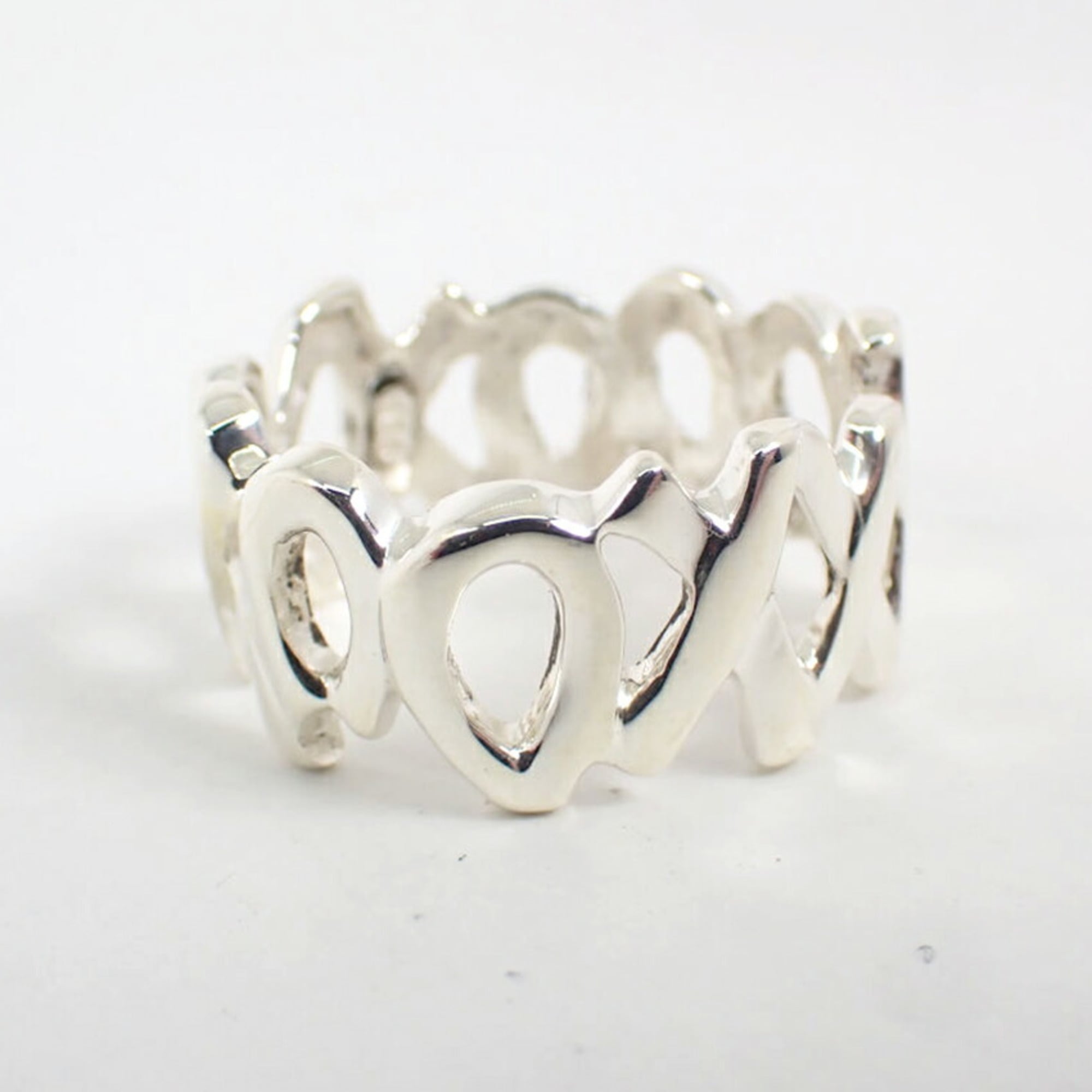 Tiffany Sterling Silver 925 Band Ring (Pre-Owned)