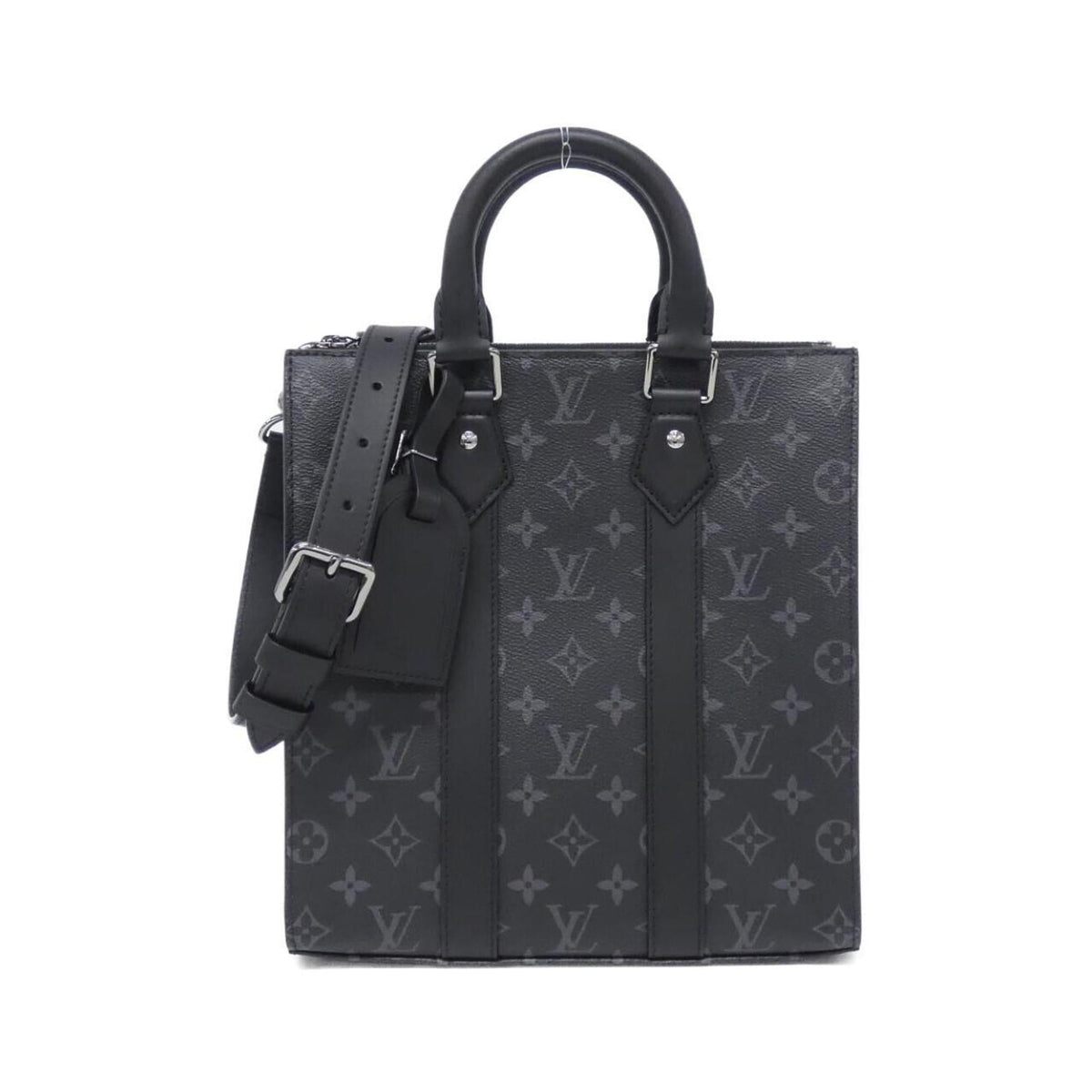 Louis Vuitton Black Coated Canvas Handbag (Pre-Owned)