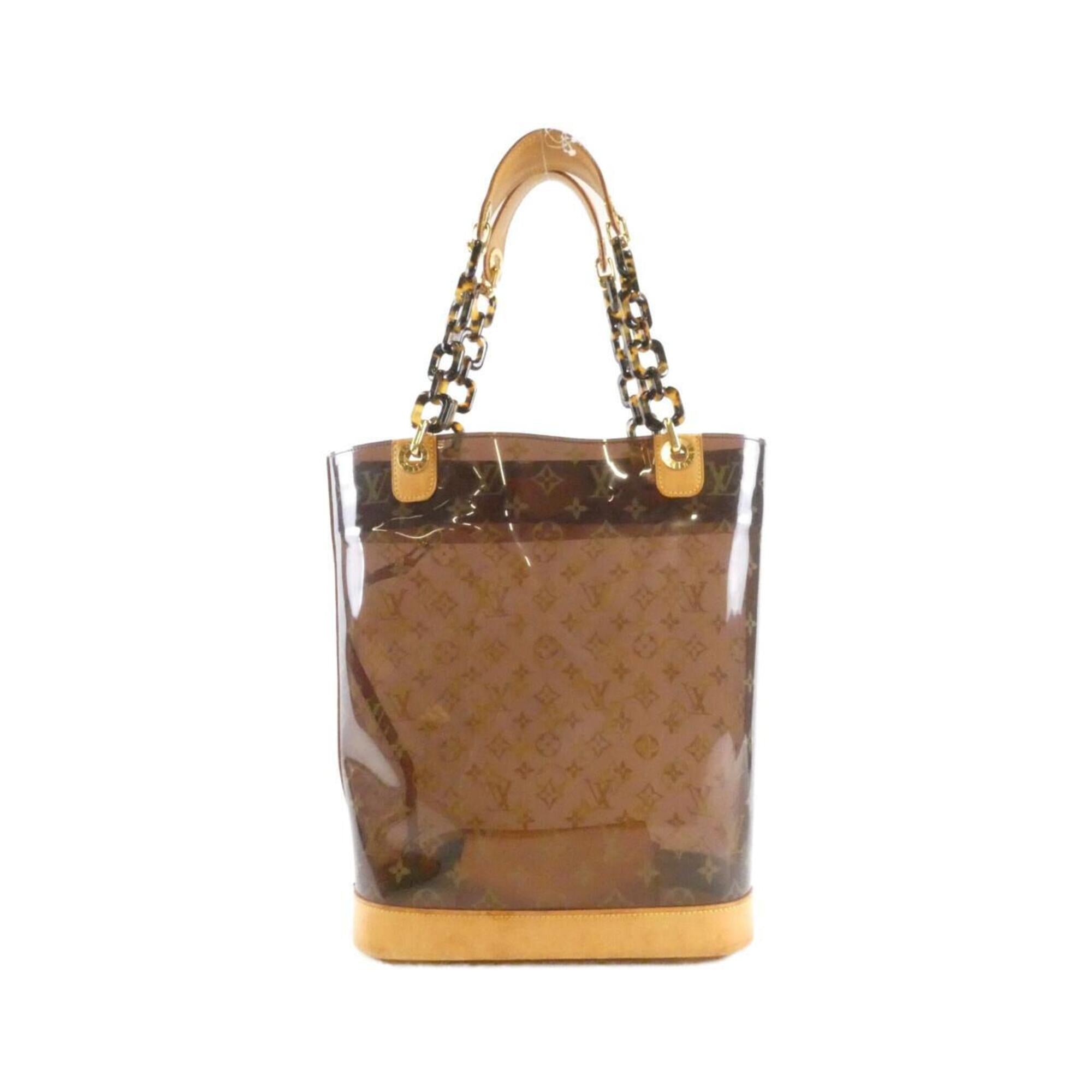 Louis Vuitton Brown Pvc Plastic Handbag (Pre-Owned)