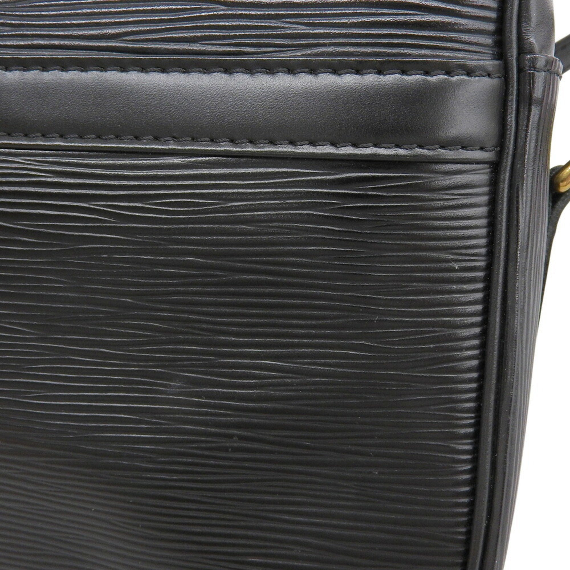 Louis Vuitton Black Noir Epi Leather Shoulder Bag (Pre-Owned)