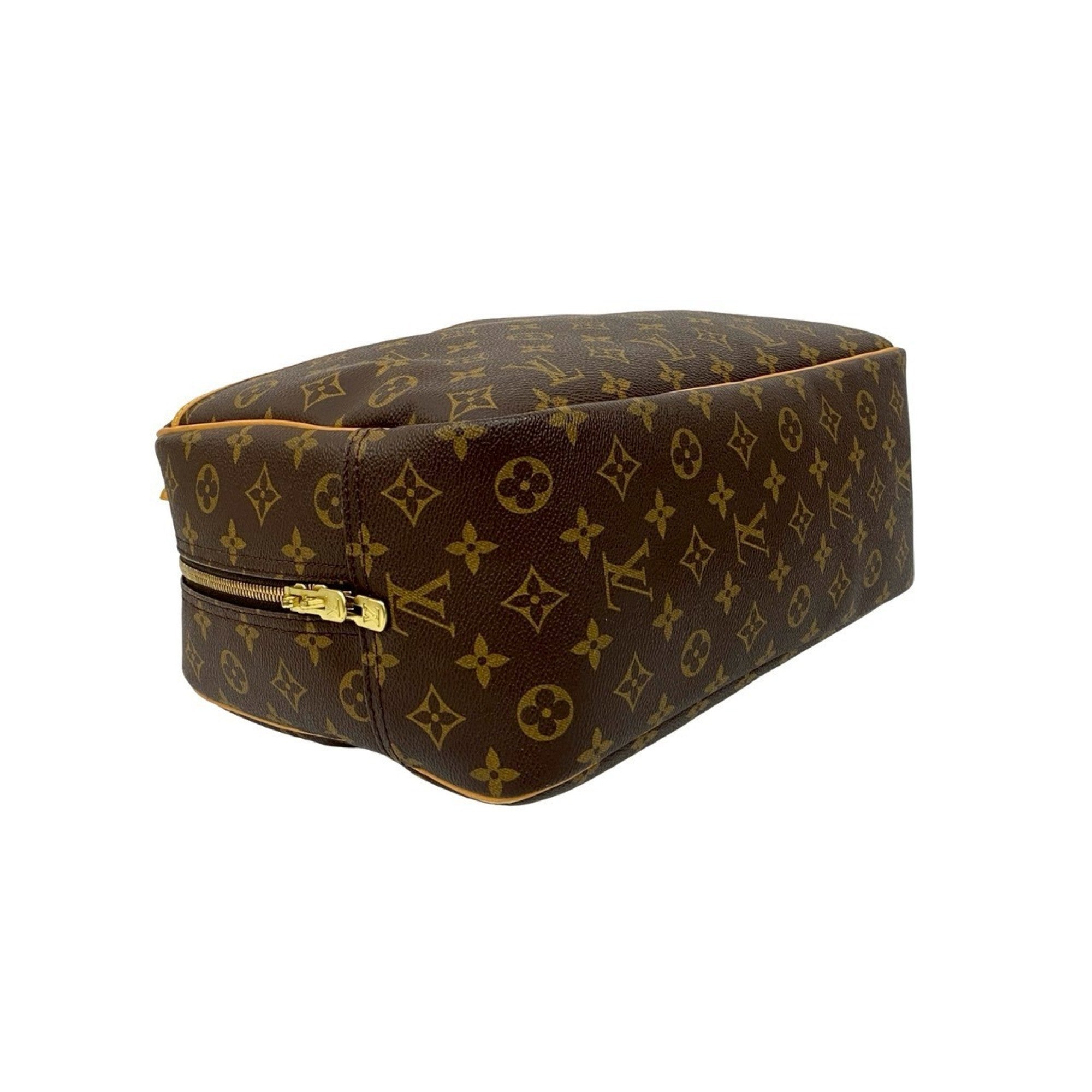 Louis Vuitton Brown Leather Pvc Boston Bag Handbag (Pre-Owned)