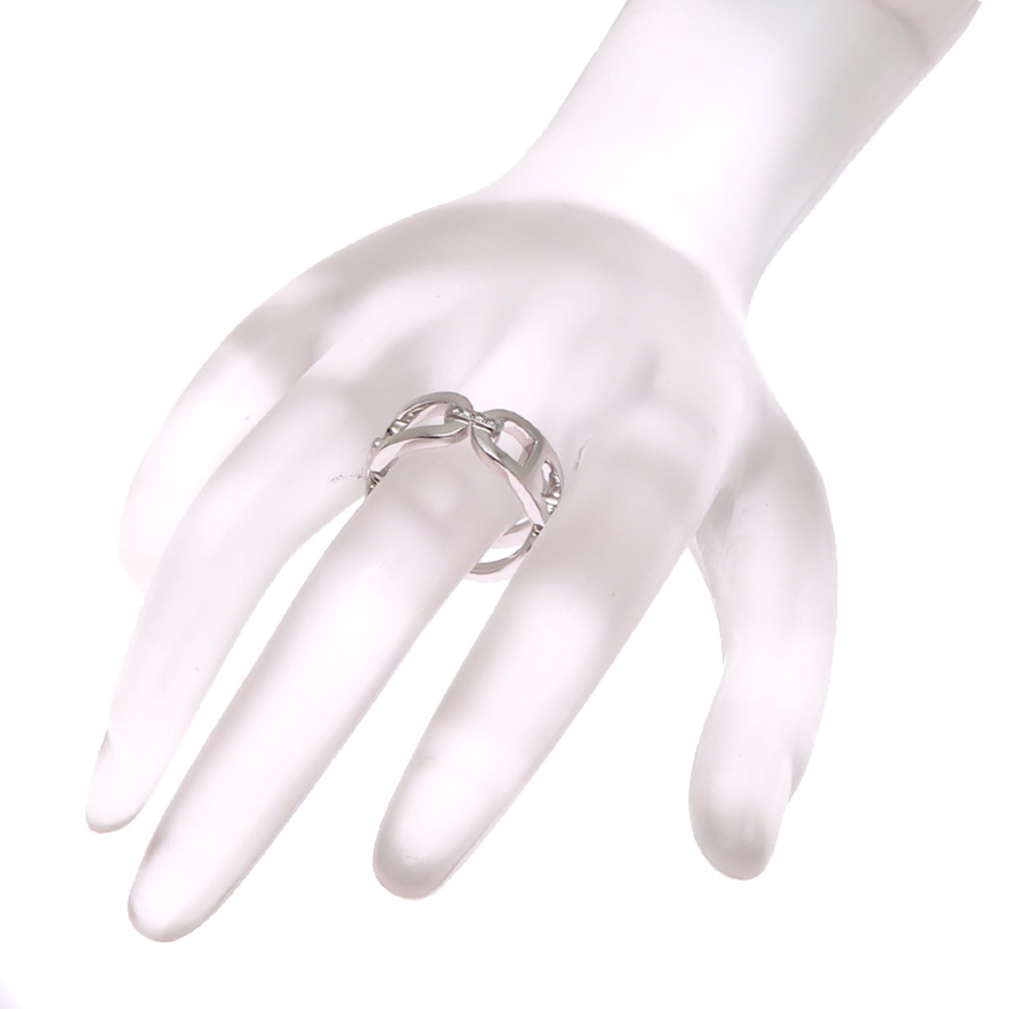 Celine White Gold (18K) Band Ring (Pre-Owned)