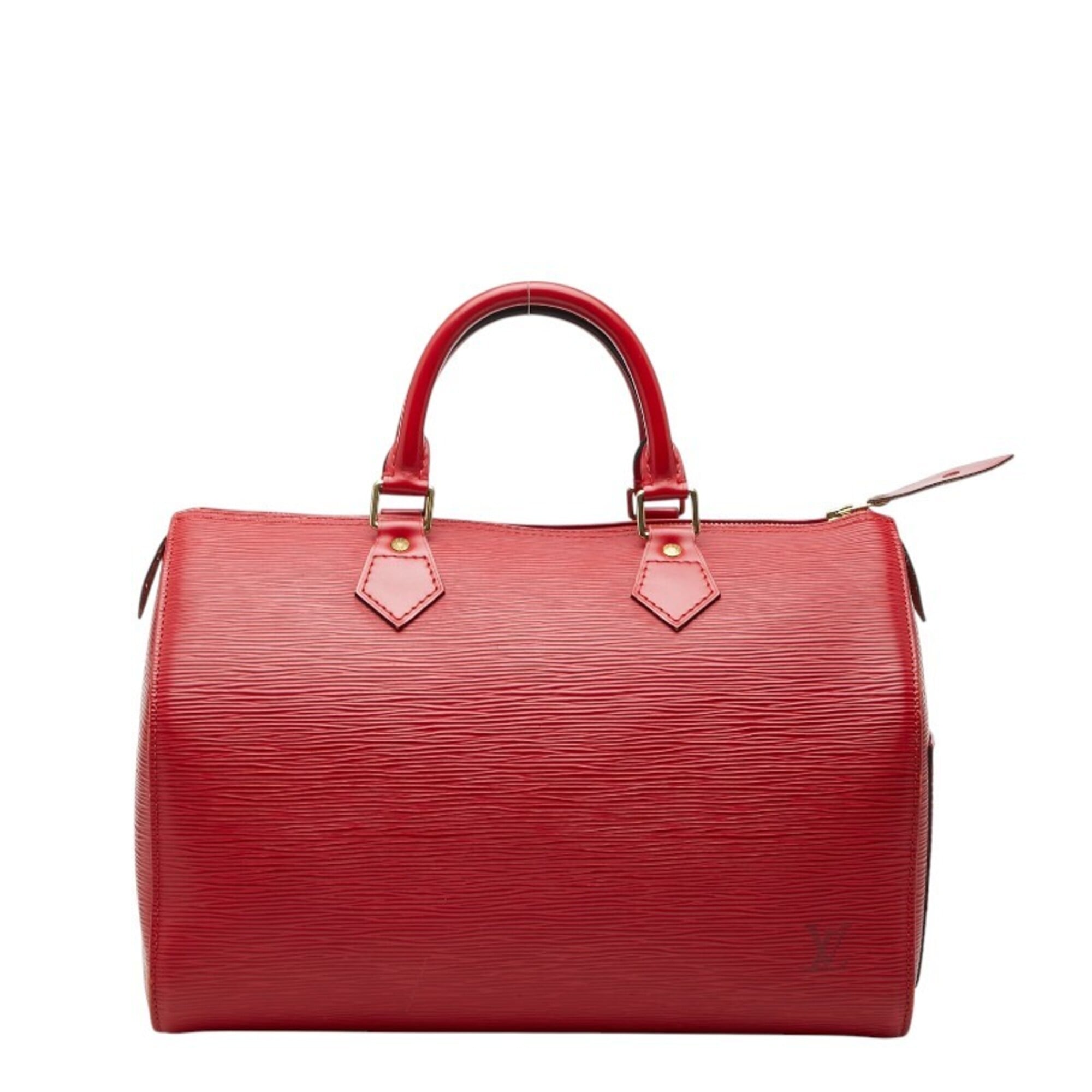 Louis Vuitton Epi Castilian Red Leather Boston Bag Handbag (Pre-Owned)