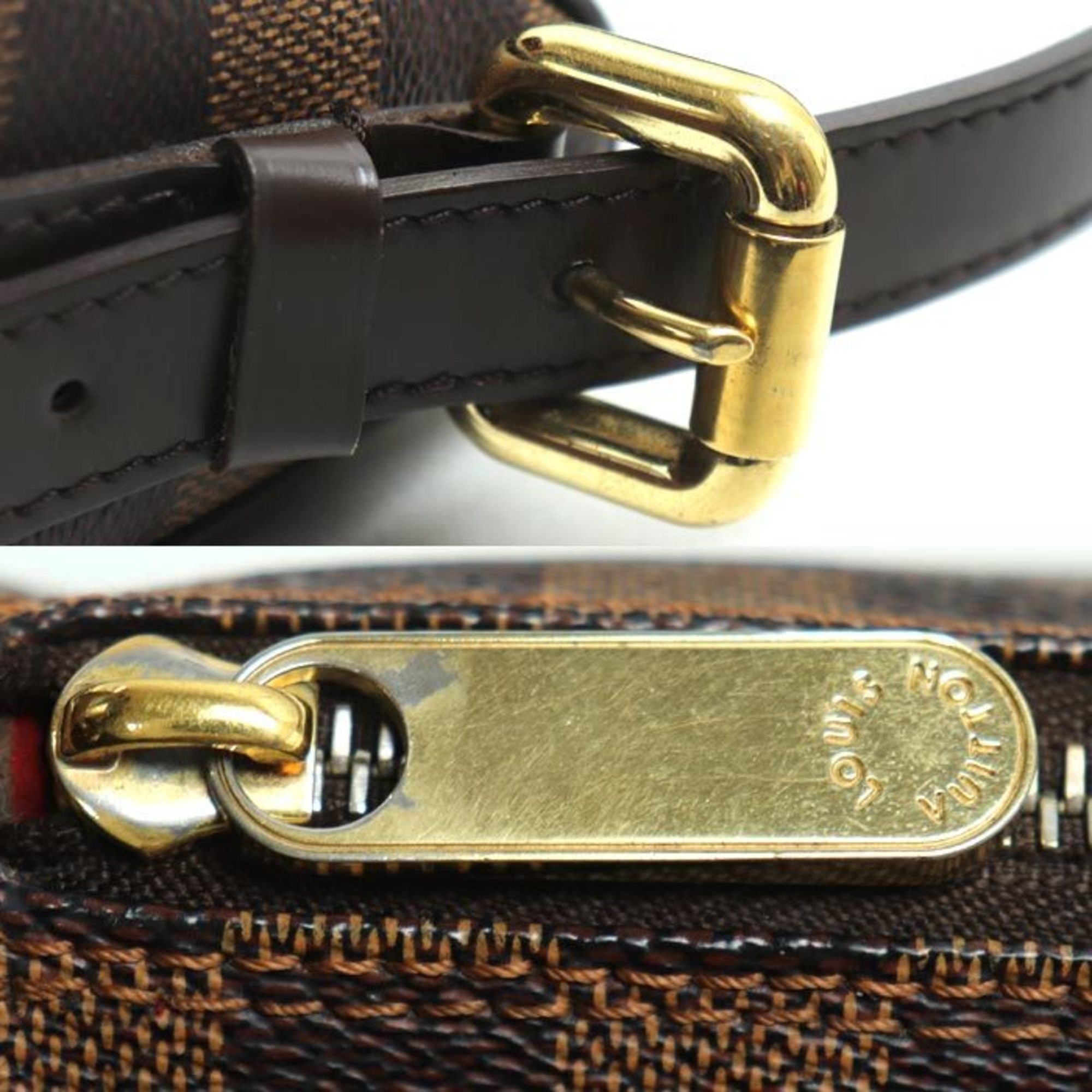 Louis Vuitton Ebene Damier Canvas Shoulder Bag (Pre-Owned)