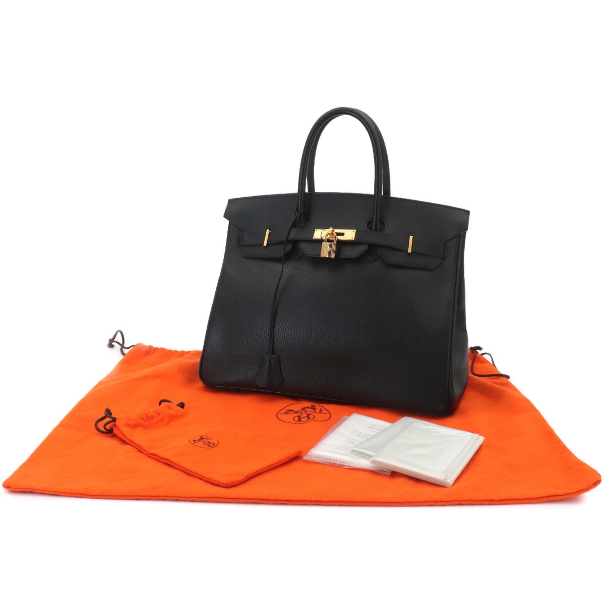 Hermes Black Ardennes Leather Handbag (Pre-Owned)