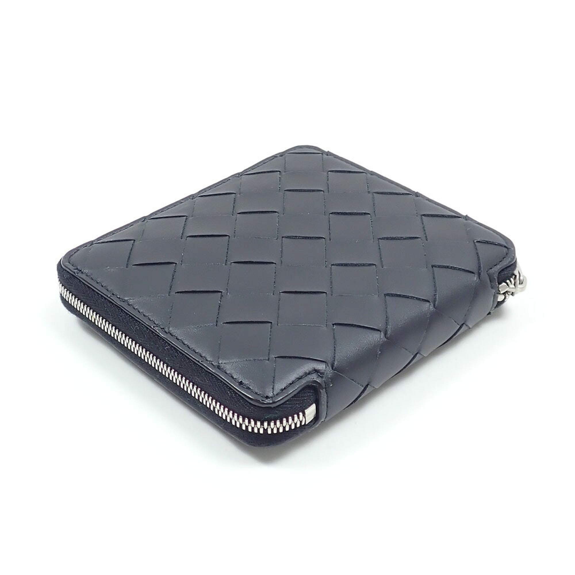 Bottega Veneta Black Intrecciato Wallet (Bi-Fold) (Pre-Owned)