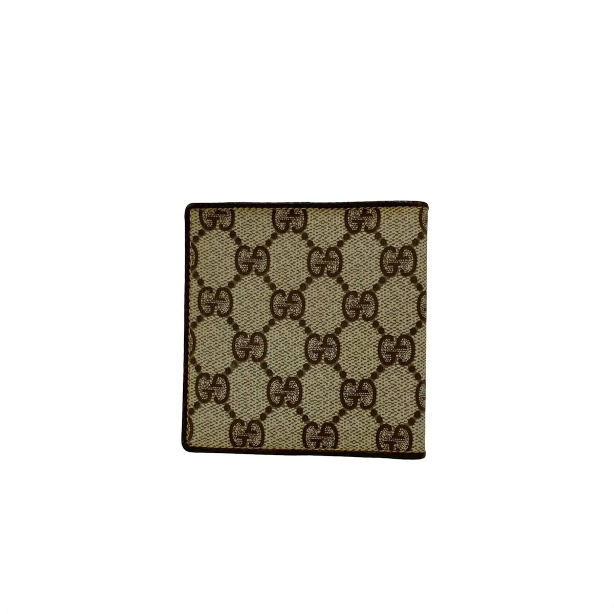 Gucci Brown Leather Pvc Wallet (Bi-Fold) (Pre-Owned)