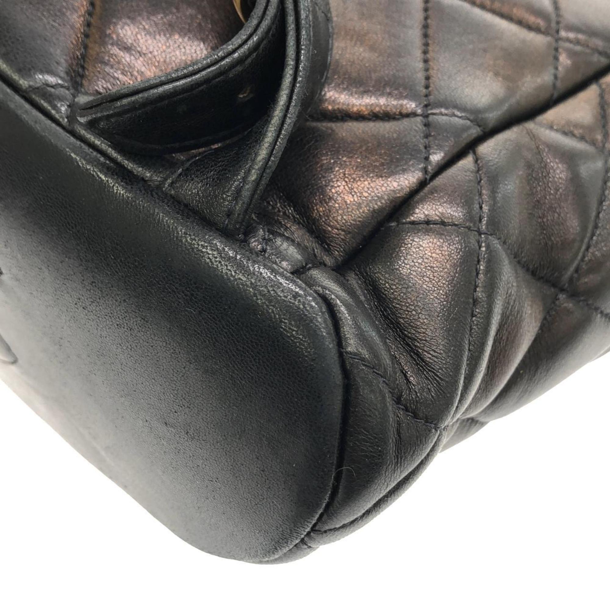 Chanel Black Leather Backpack (Pre-Owned)