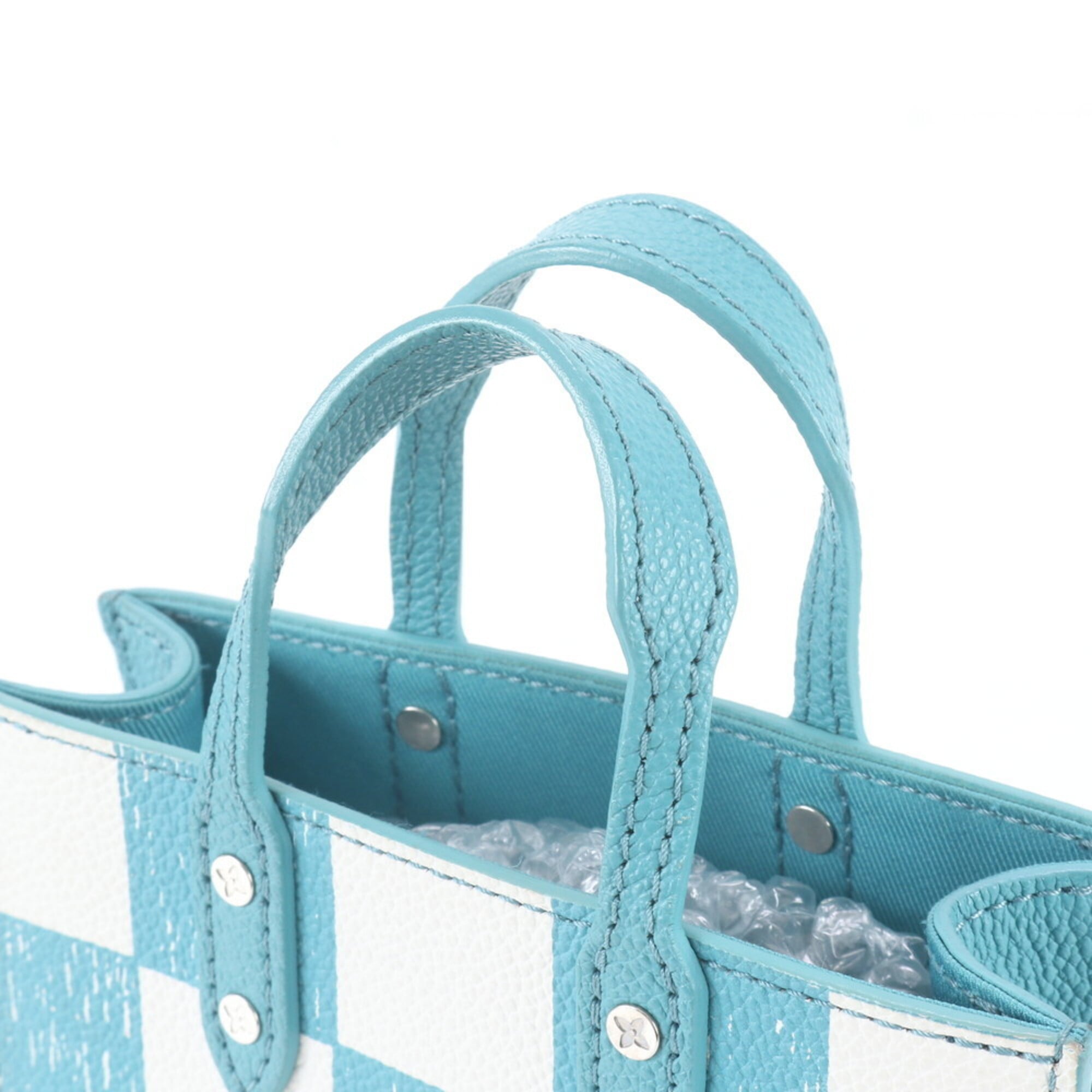 Louis Vuitton Turquoise Leather Handbag Shoulder Bag (Pre-Owned)