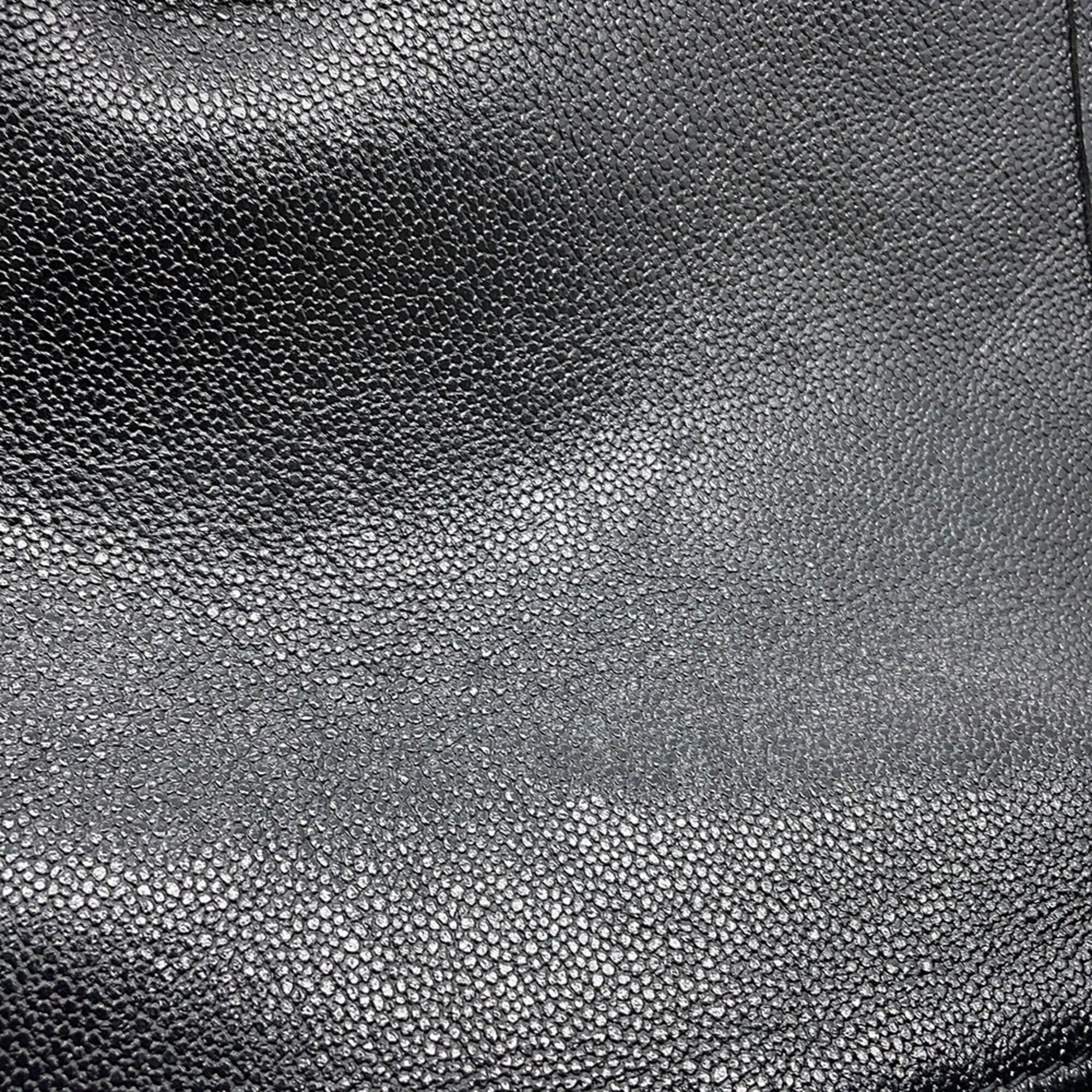 Chanel Black Leather Handbag Shoulder Bag (Pre-Owned)