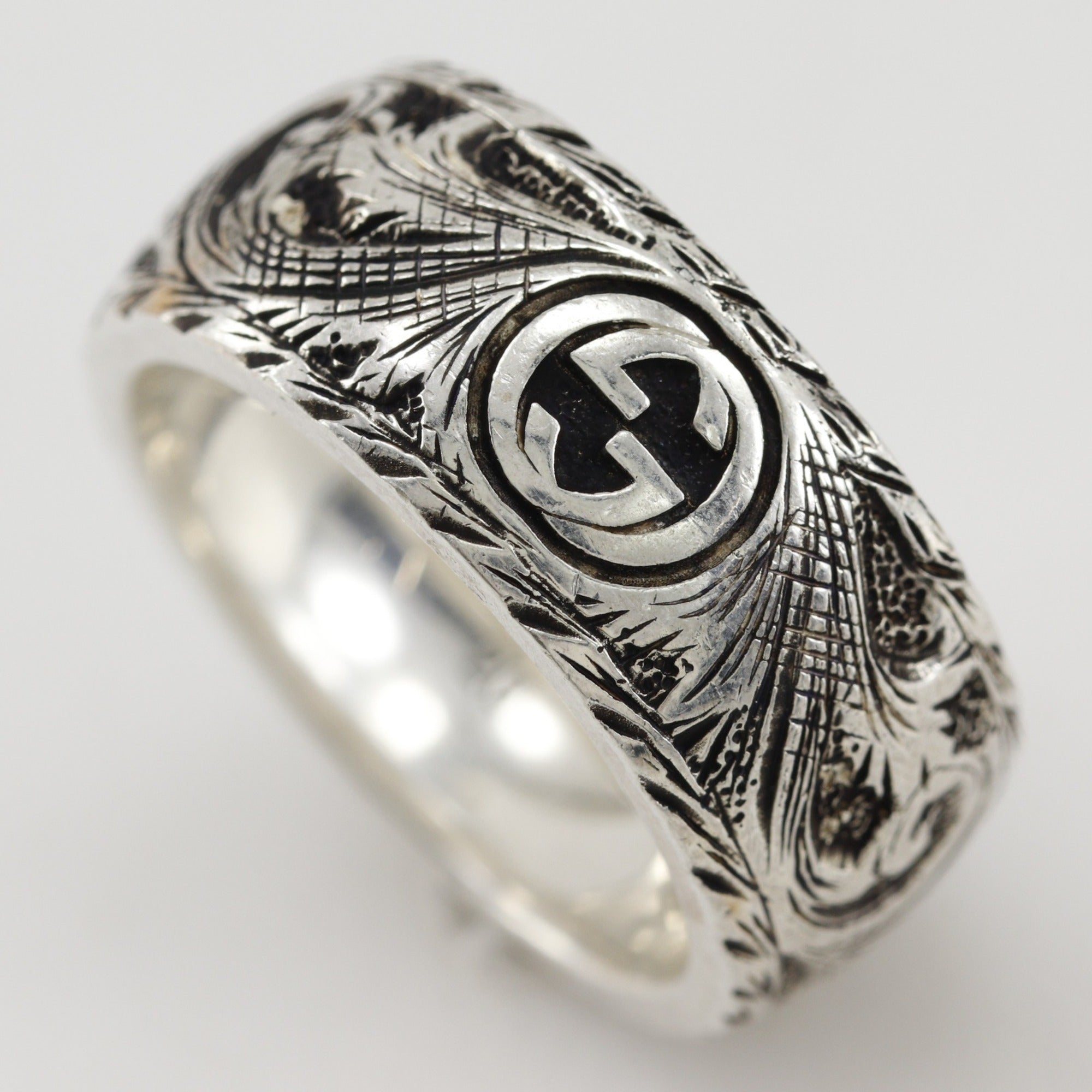 Gucci Silver 925 Band Ring (Pre-Owned)