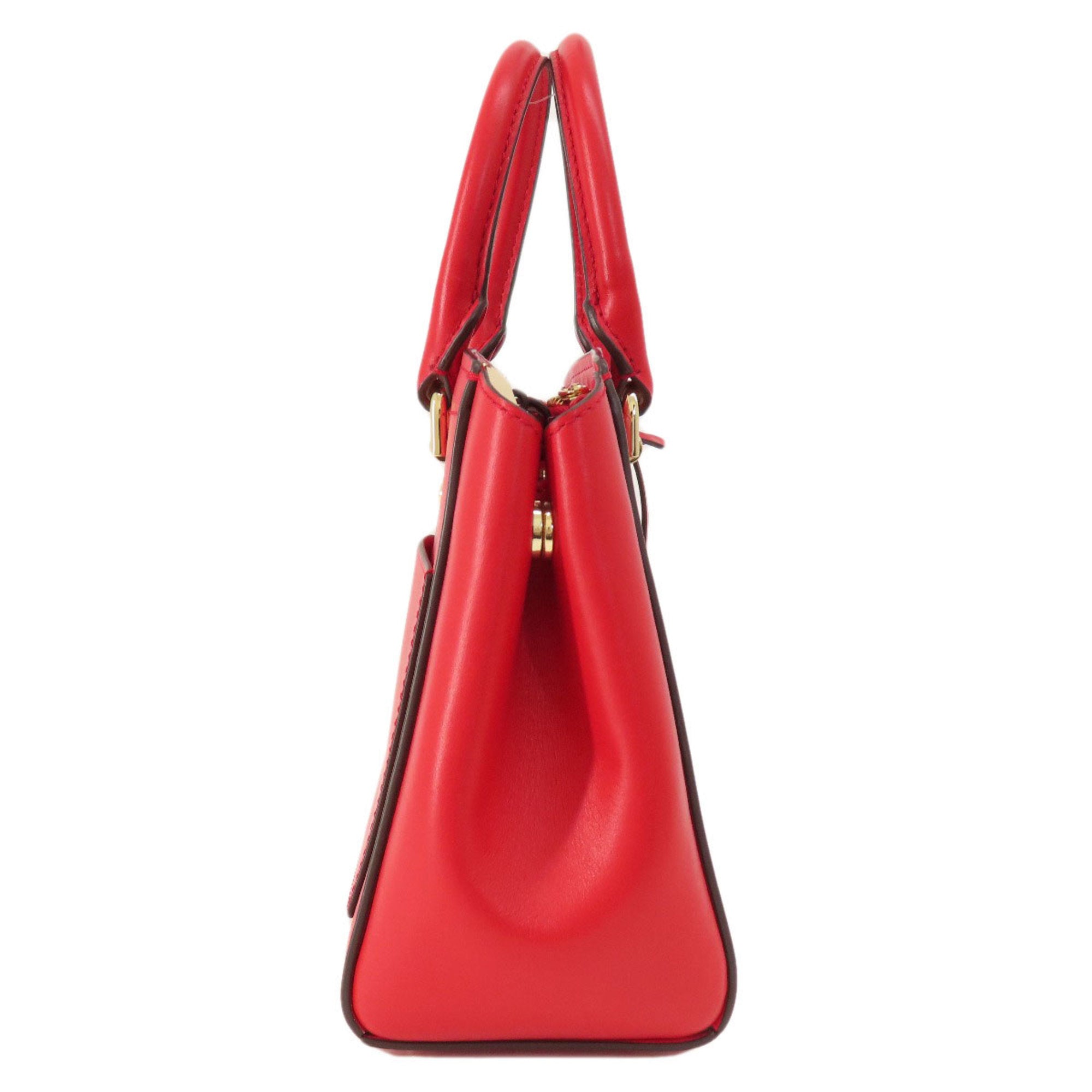 Michael Kors Red Color Leather Handbag (Pre-Owned)