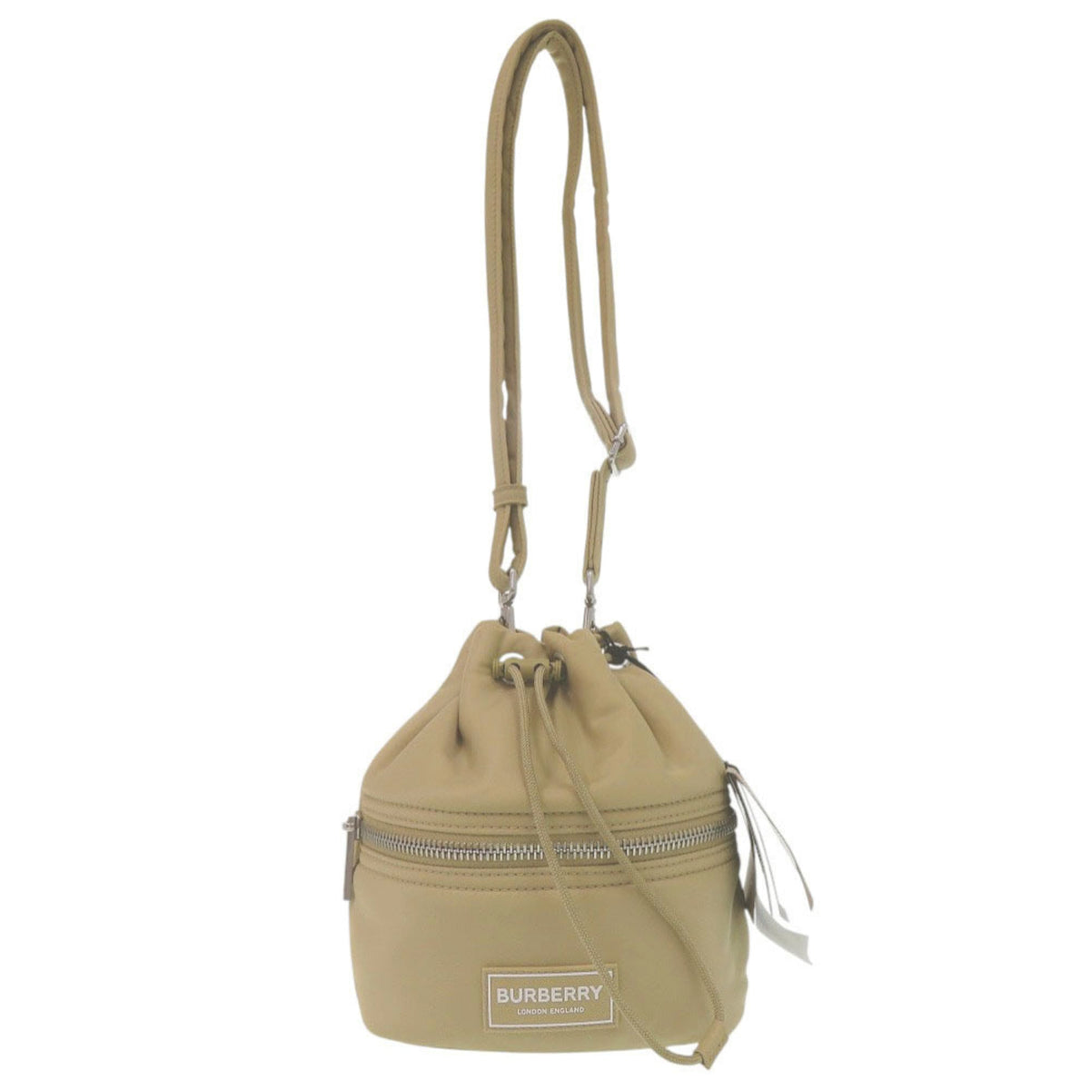 Burberry Beige Nylon Shoulder Bag Sling Bag (Pre-Owned)