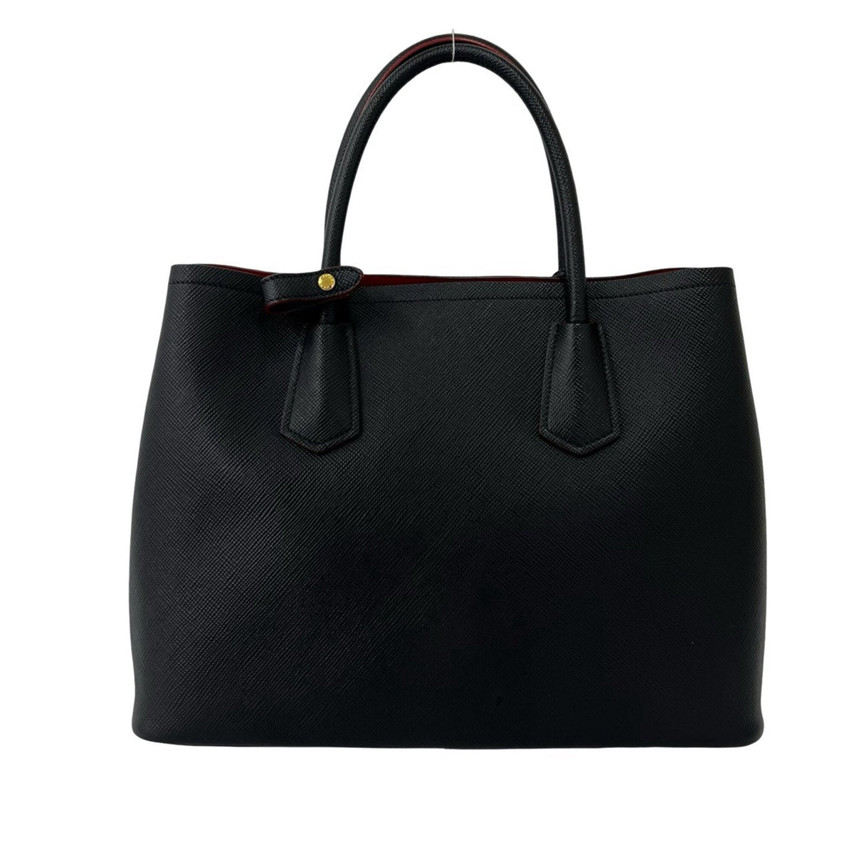 Prada Black Leather Handbag Shoulder Bag (Pre-Owned)