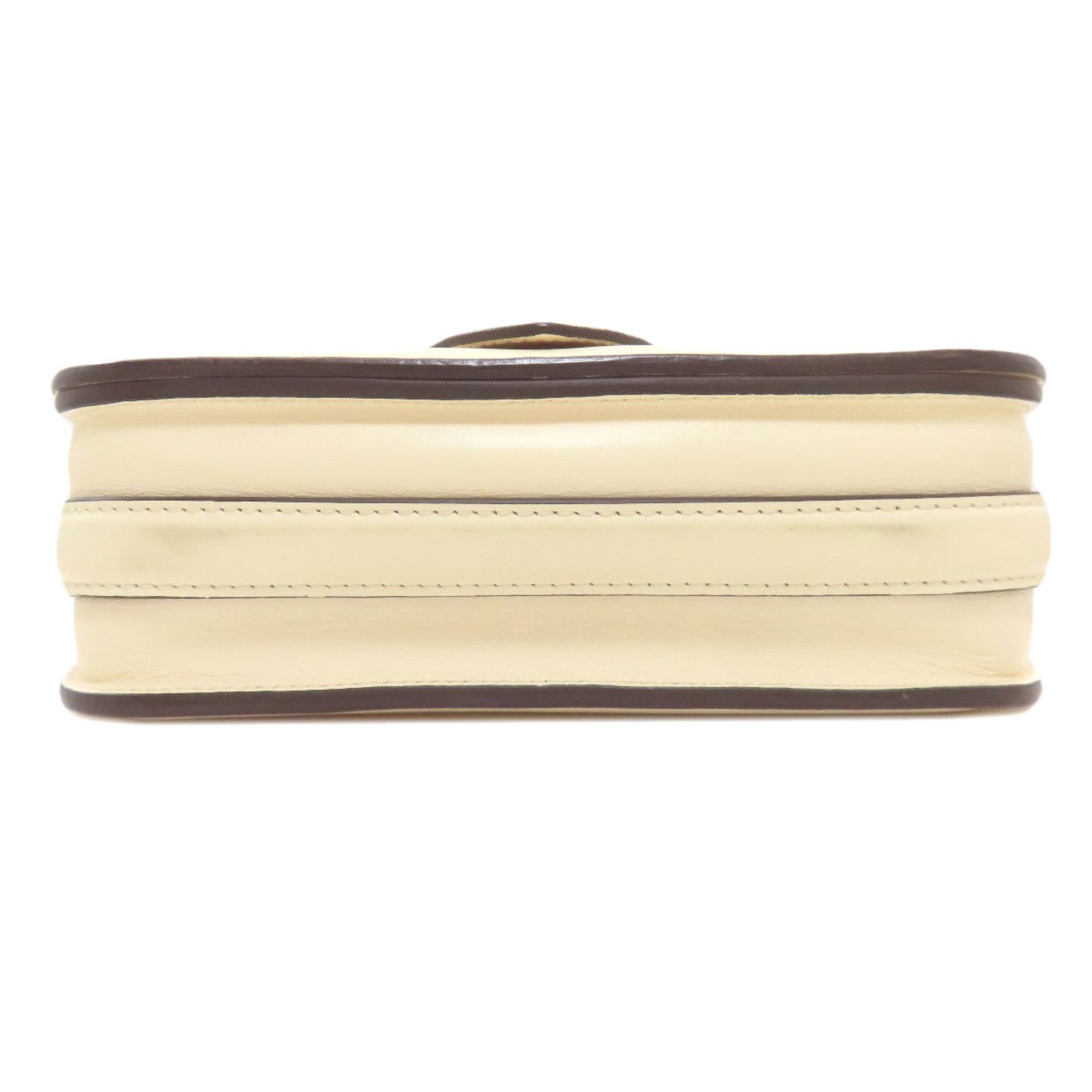 Louis Vuitton Cream Leather Shoulder Bag (Pre-Owned)