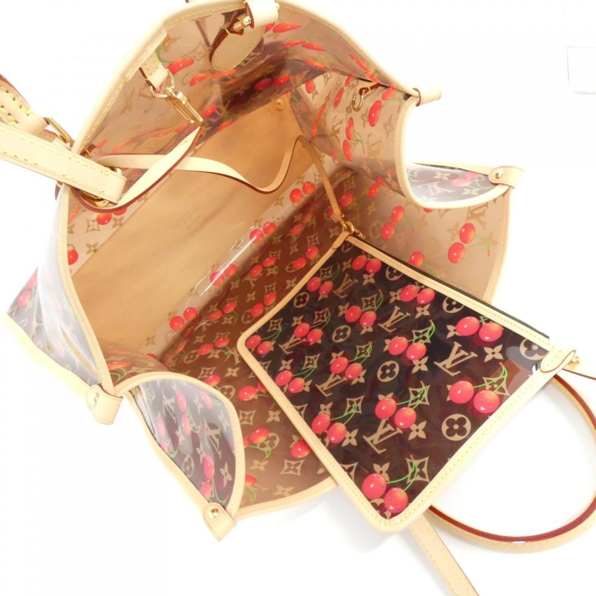 Louis Vuitton Marron Pvc Handbag Pouch (Pre-Owned)