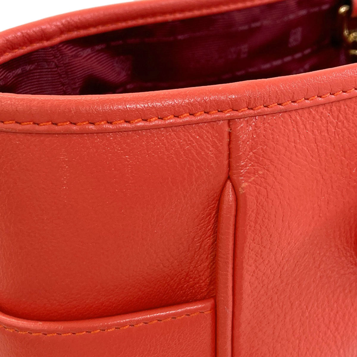 Loewe Red Color Leather Tote Bag (Pre-Owned)