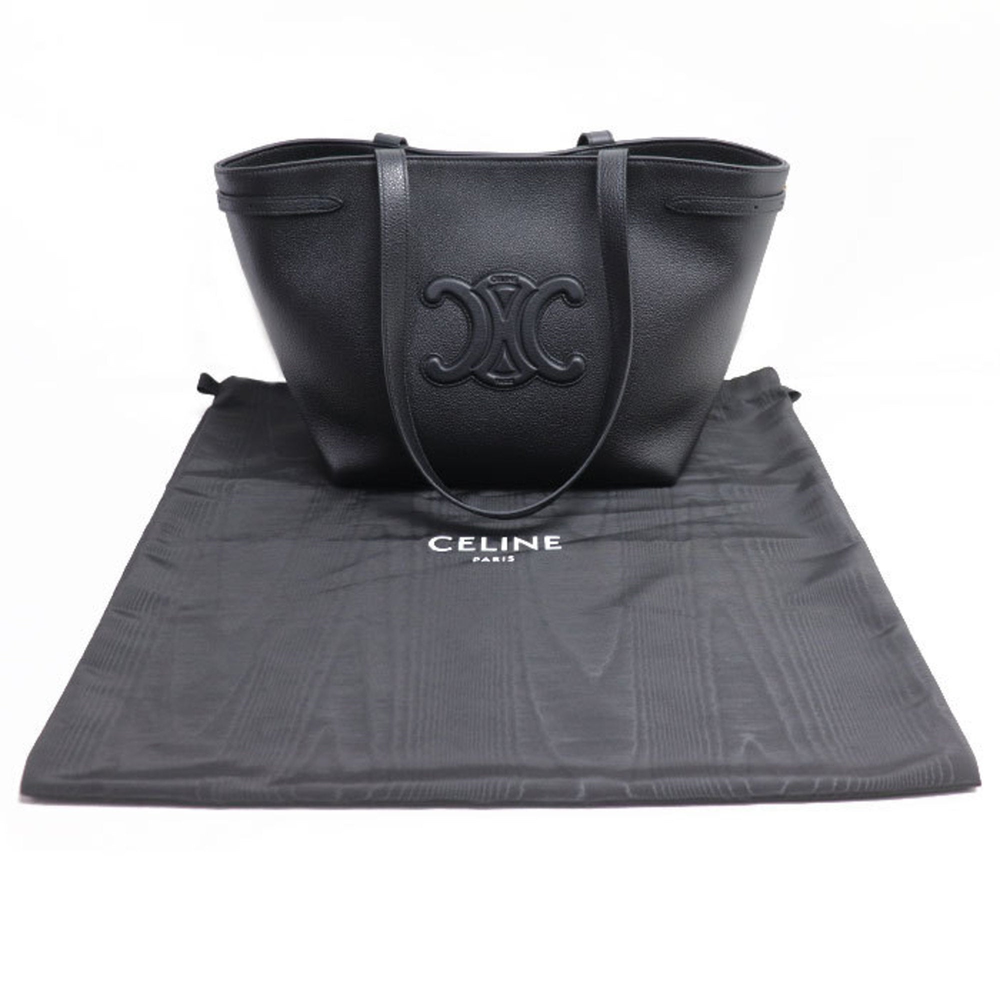 Celine Black Leather Tote Bag (Pre-Owned)