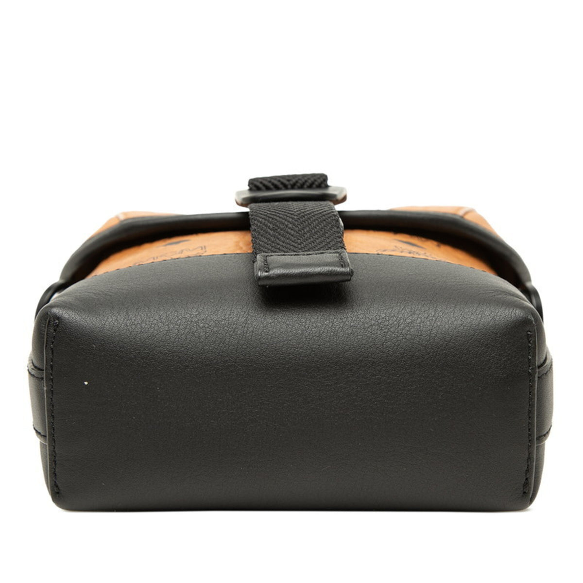 Mcm Visetos Black Brown Pvc Leather Shoulder Bag (Pre-Owned)