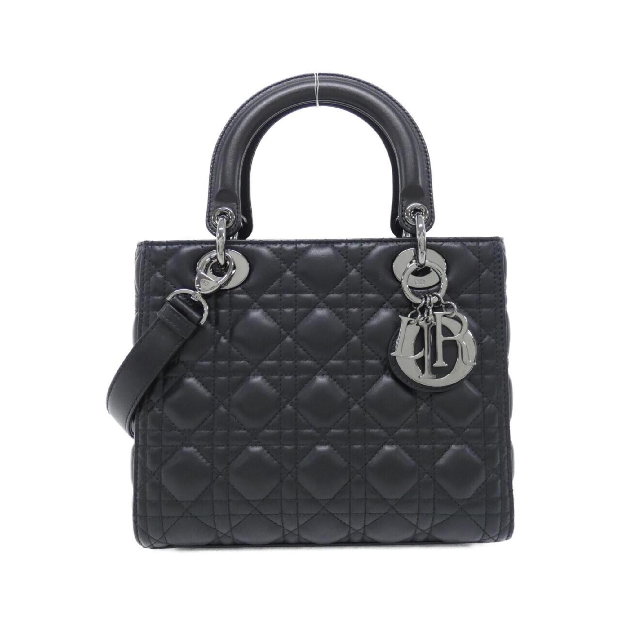 Christian Dior Black Leather Handbag (Pre-Owned)