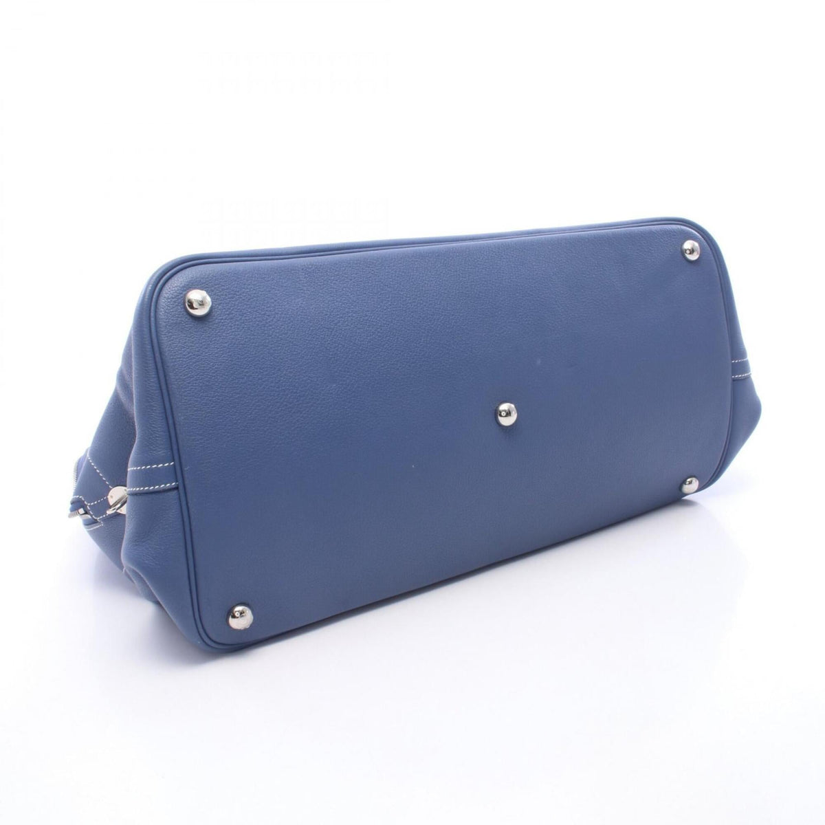 Hermes Blue Leather Handbag (Pre-Owned)