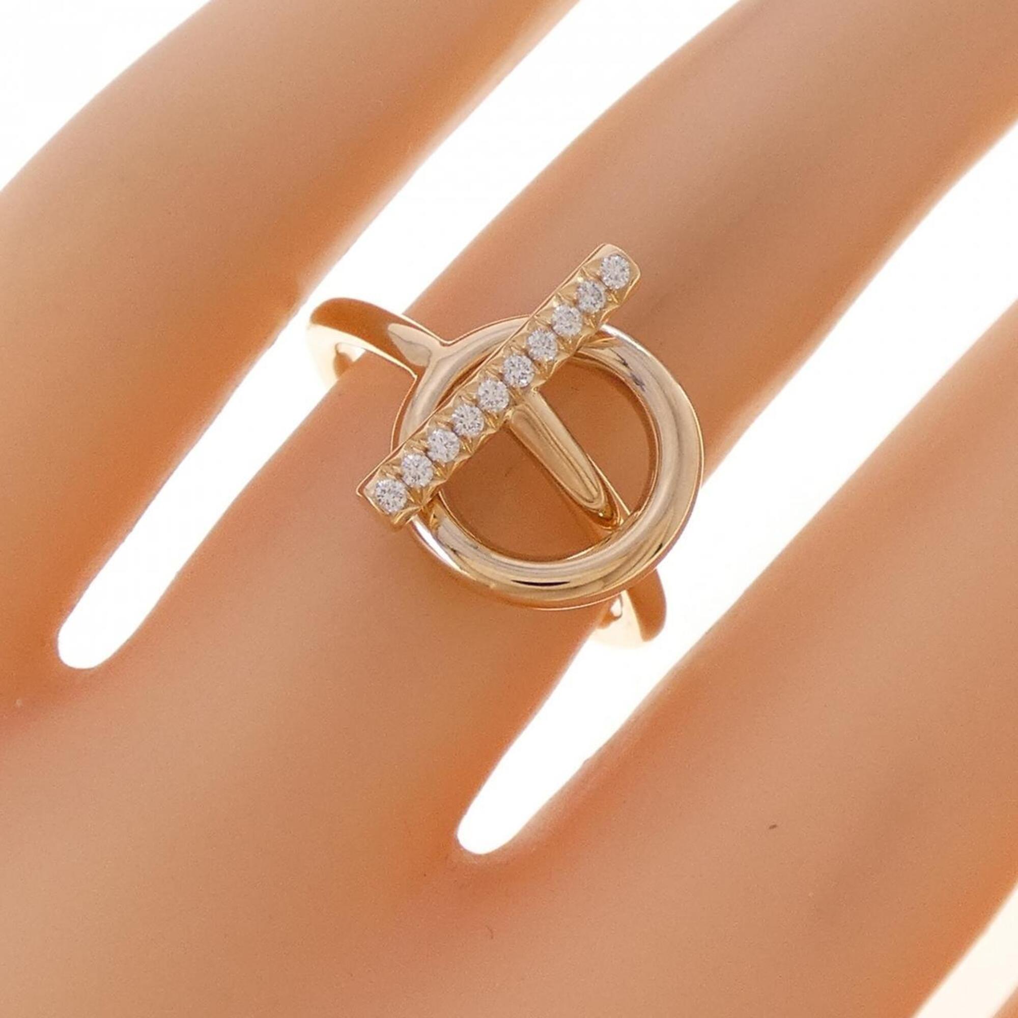 Hermes Pink Gold Pink Gold (18K) Band Ring (Pre-Owned)