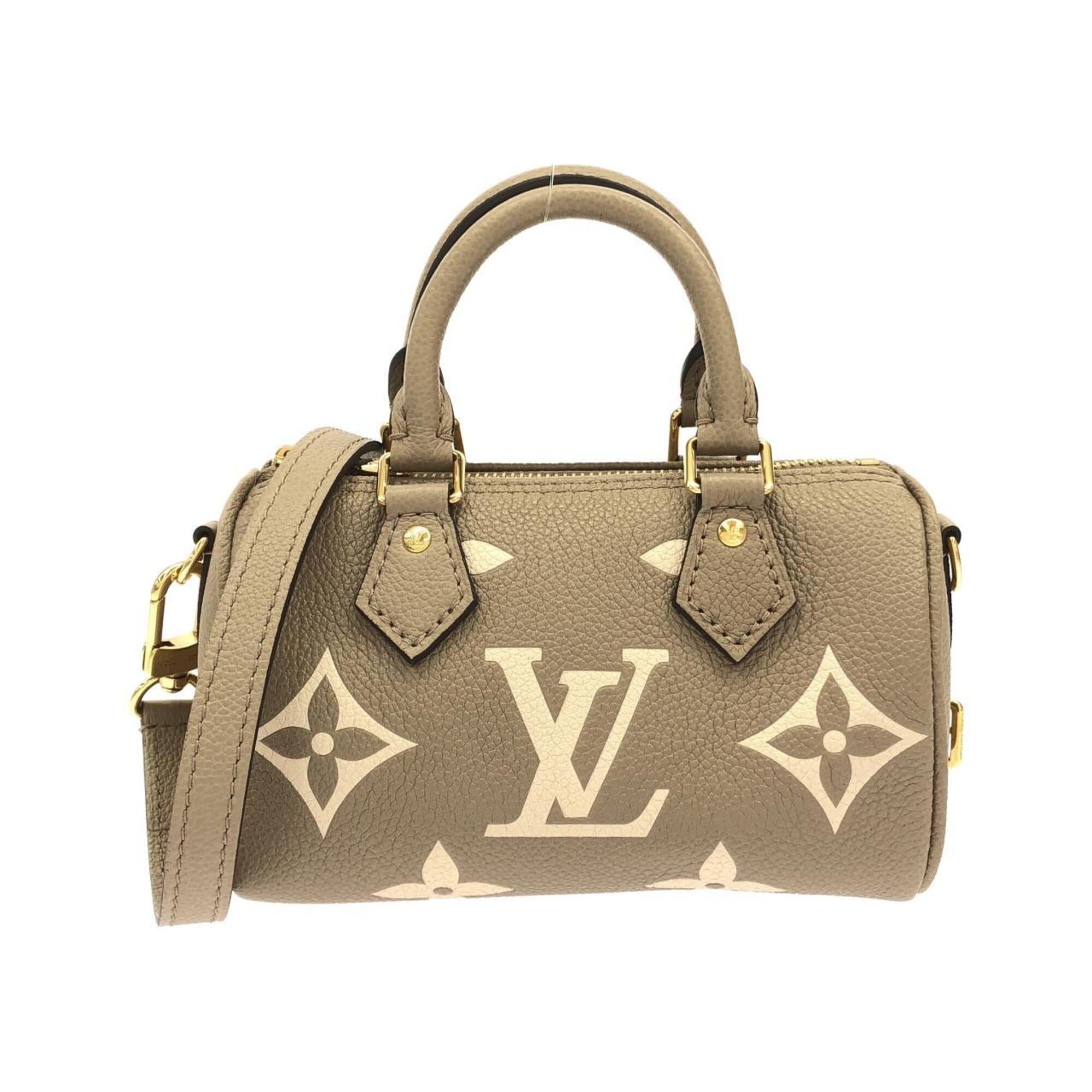 Louis Vuitton Cream Tourterelle Leather Boston Bag (Pre-Owned)