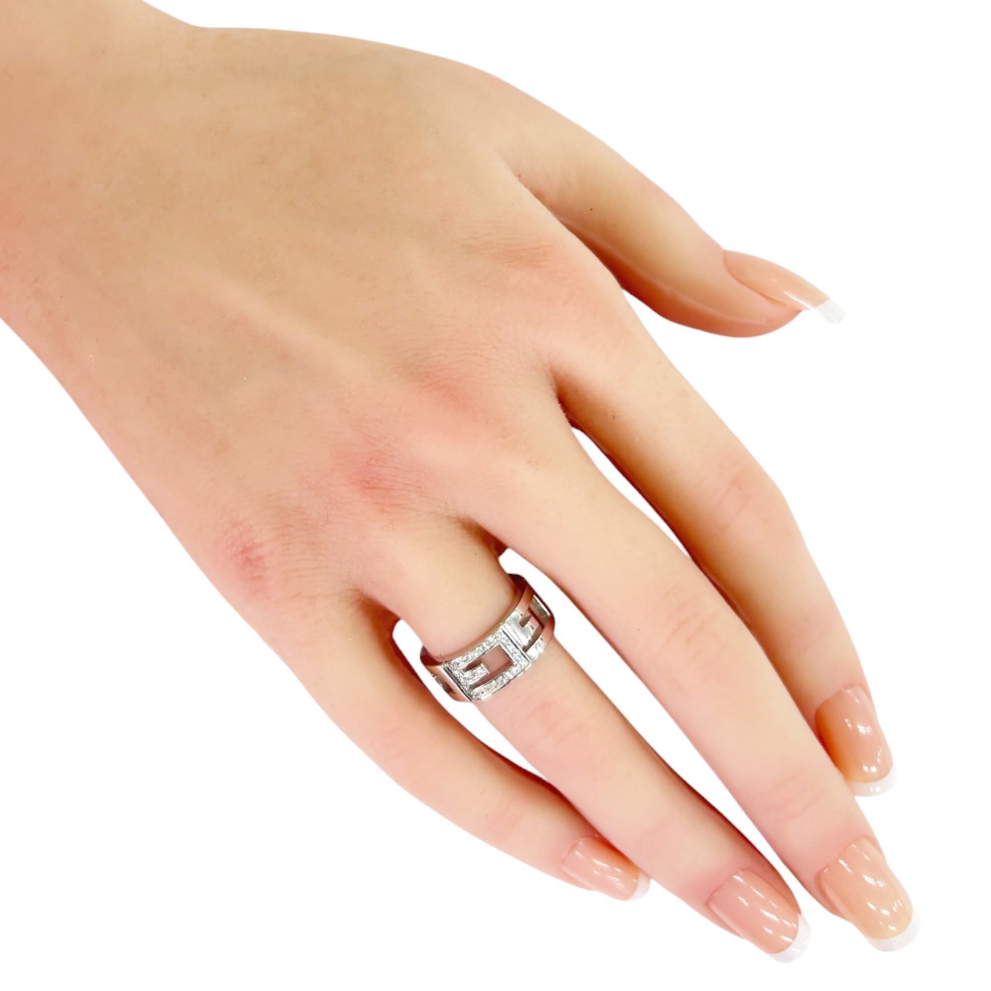 Gucci White Gold White Gold (18K) Band Ring (Pre-Owned)