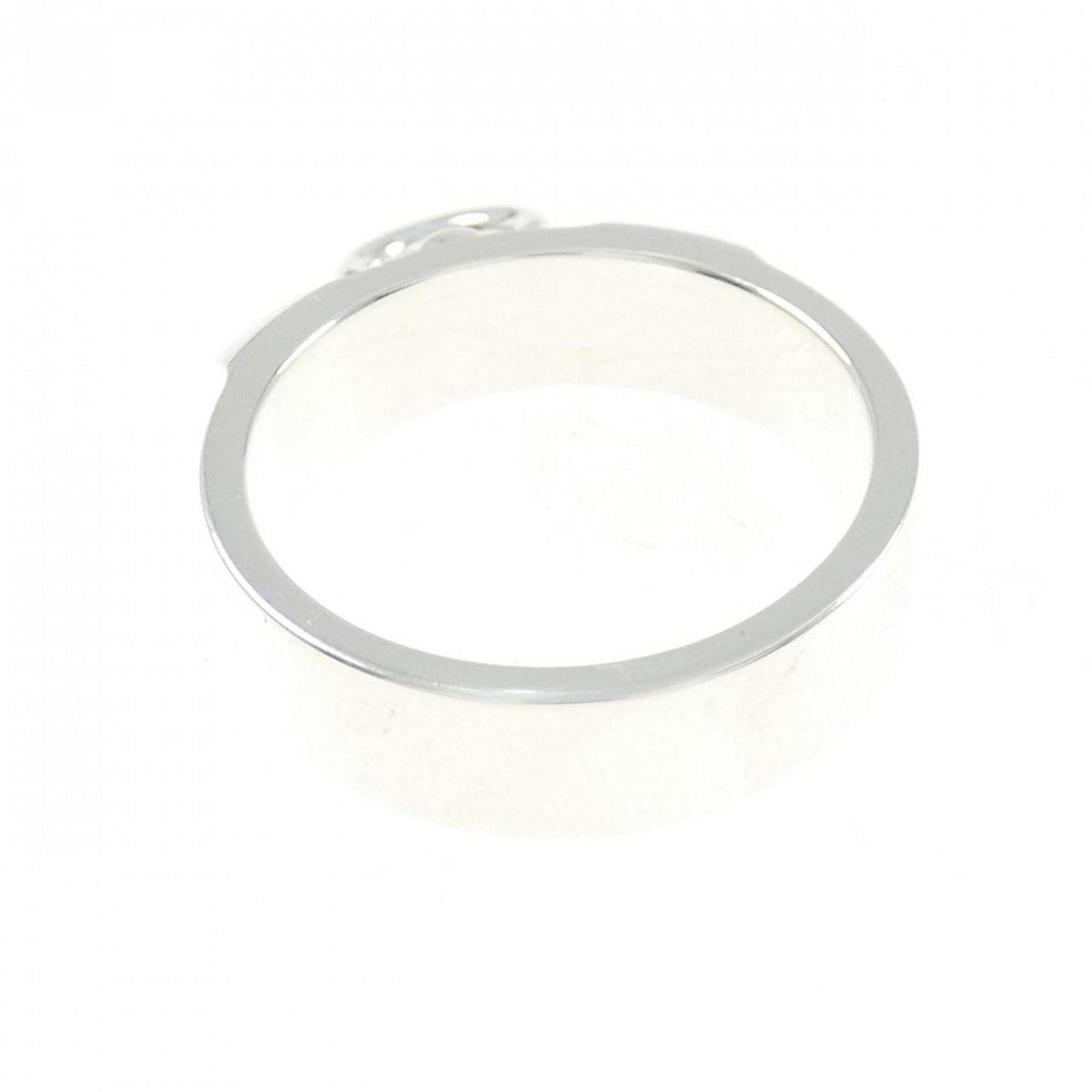 Hermes Collier De Chien Silver 925 Band Ring (Pre-Owned)