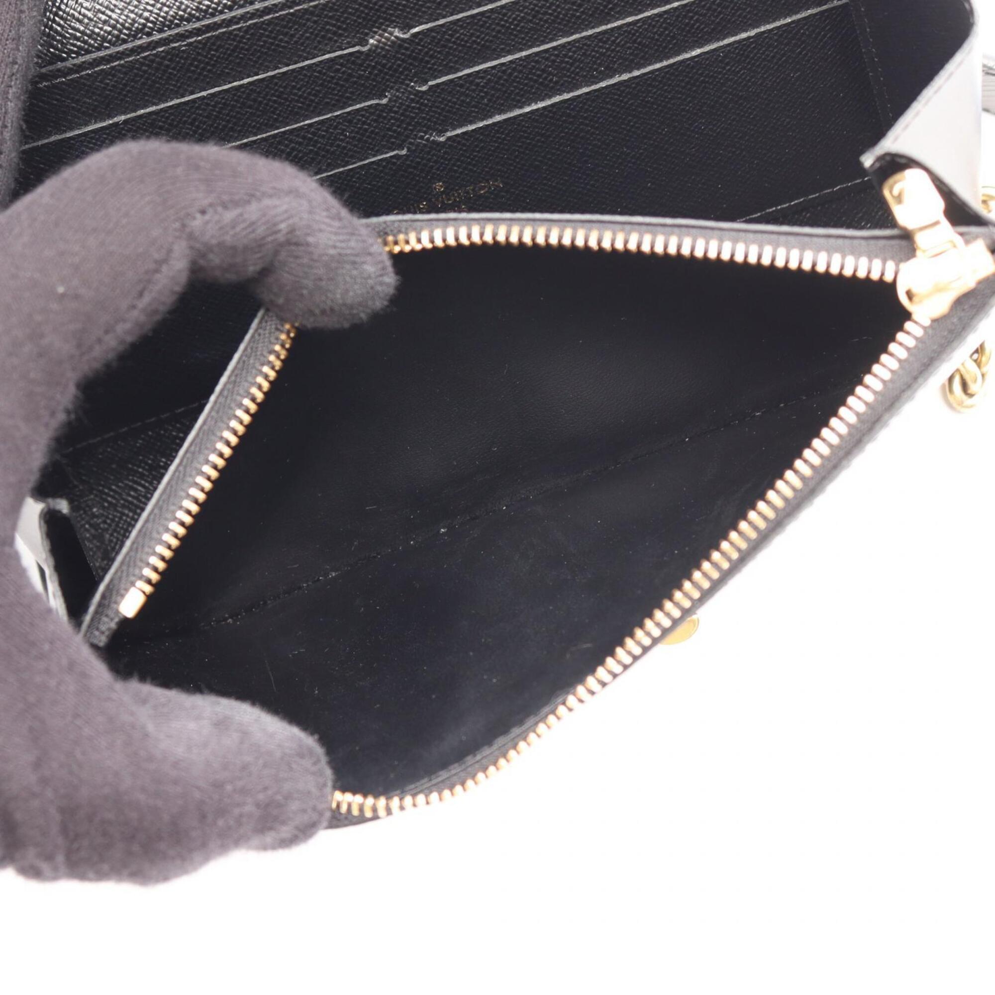 Louis Vuitton Black Noir Leather Handbag Shoulder Bag (Pre-Owned)