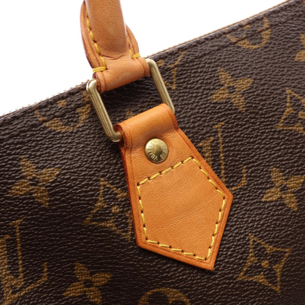 Louis Vuitton Brown Monogram Coated Canvas Leather Handbag (Pre-Owned)