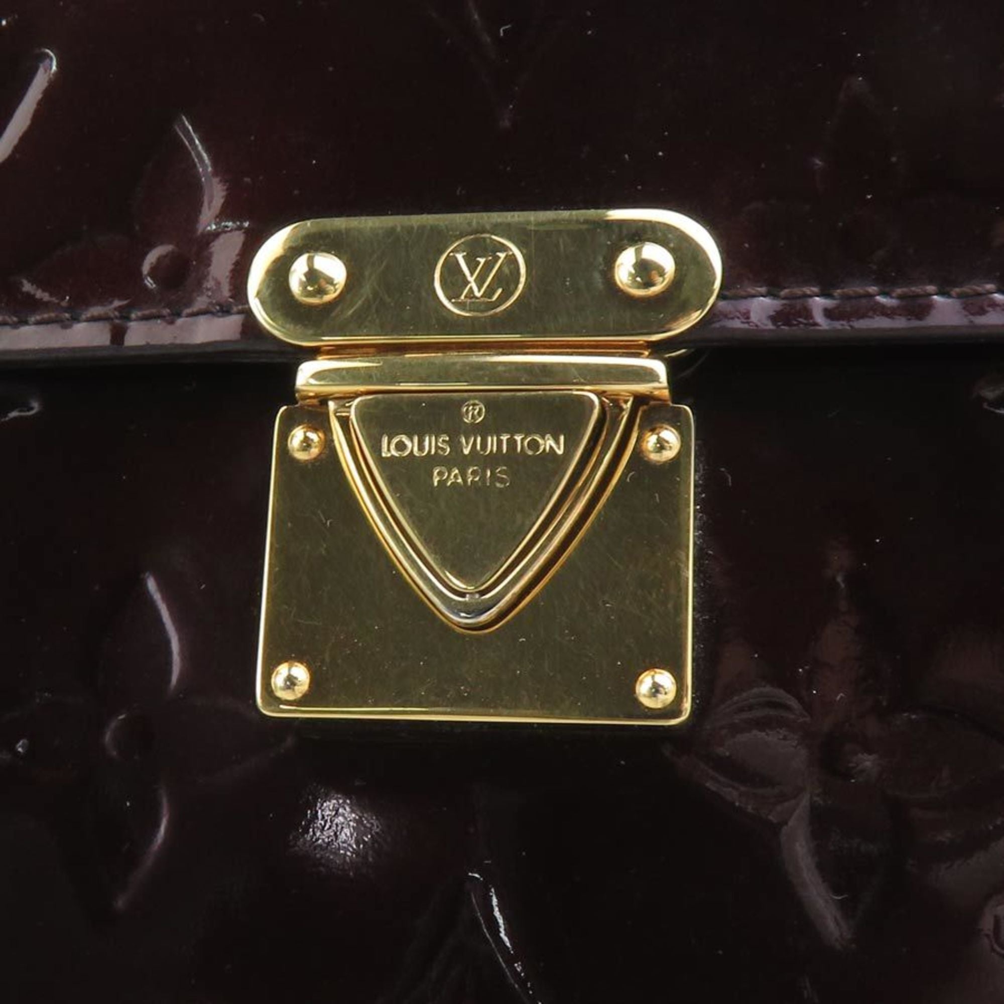 Louis Vuitton Monogram Vernis Amarante Monogram Vernis Wallet (Tri-Fold) (Pre-Owned)