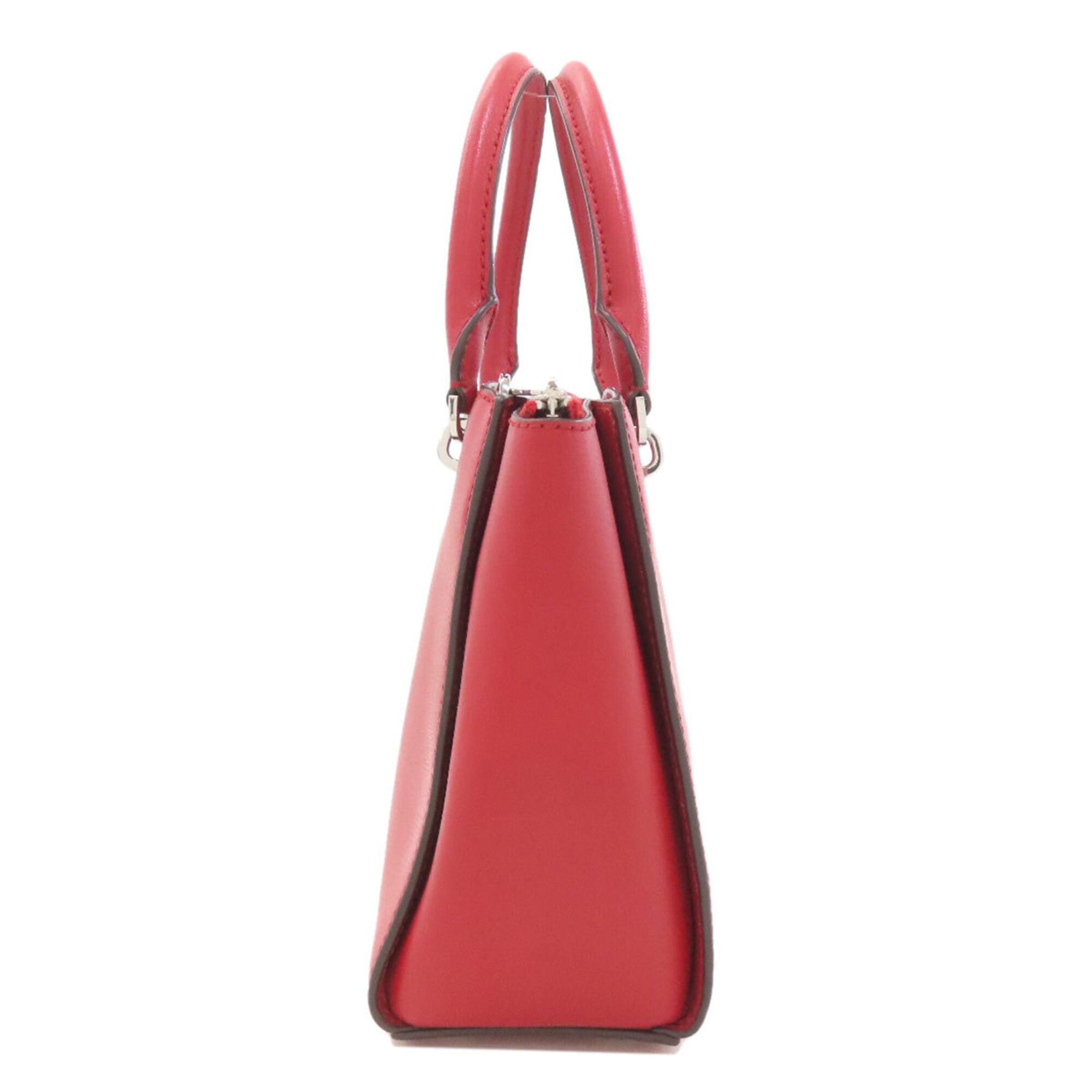 Michael Kors Red Color Leather Handbag (Pre-Owned)