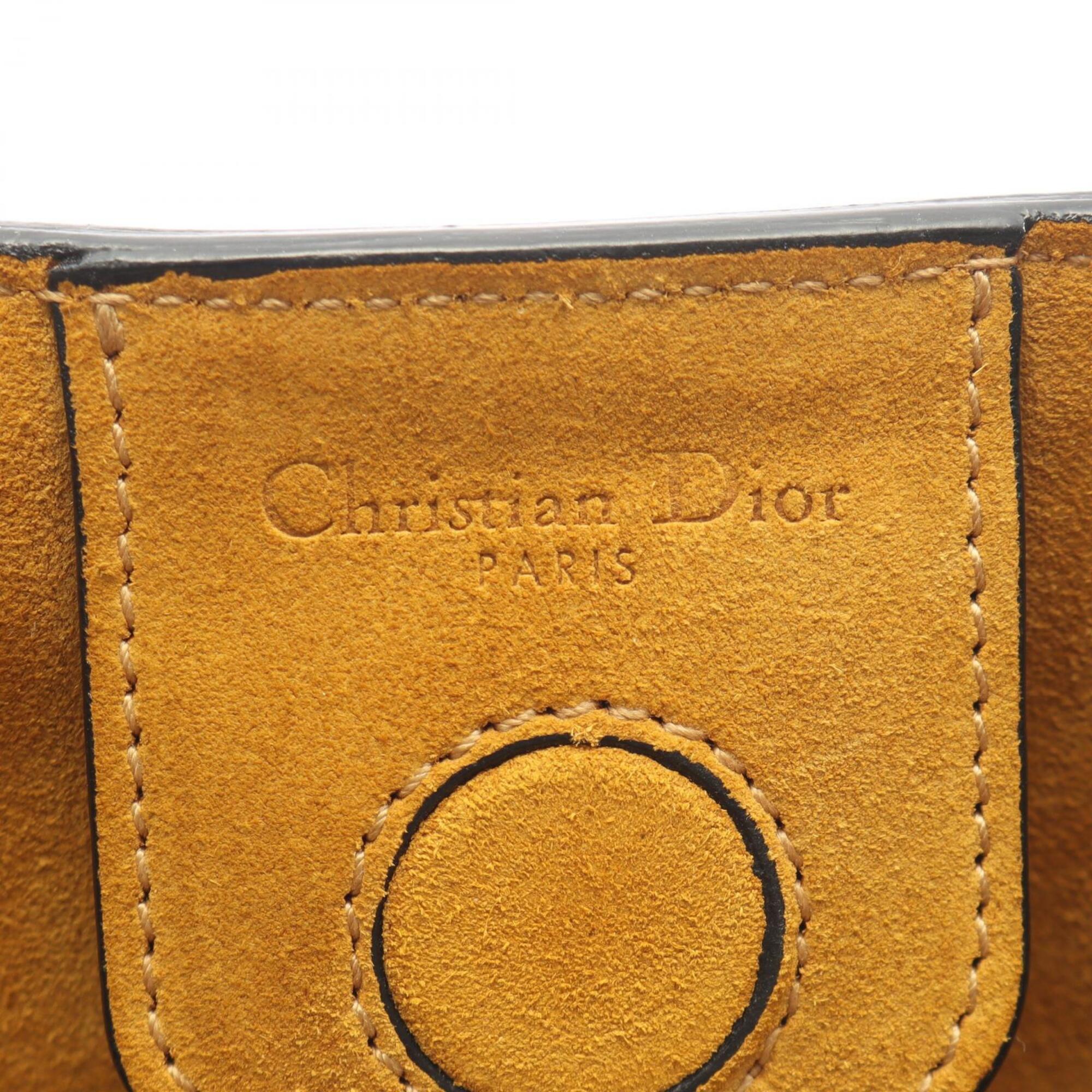 Christian Dior White Leather Handbag Tote Bag (Pre-Owned)
