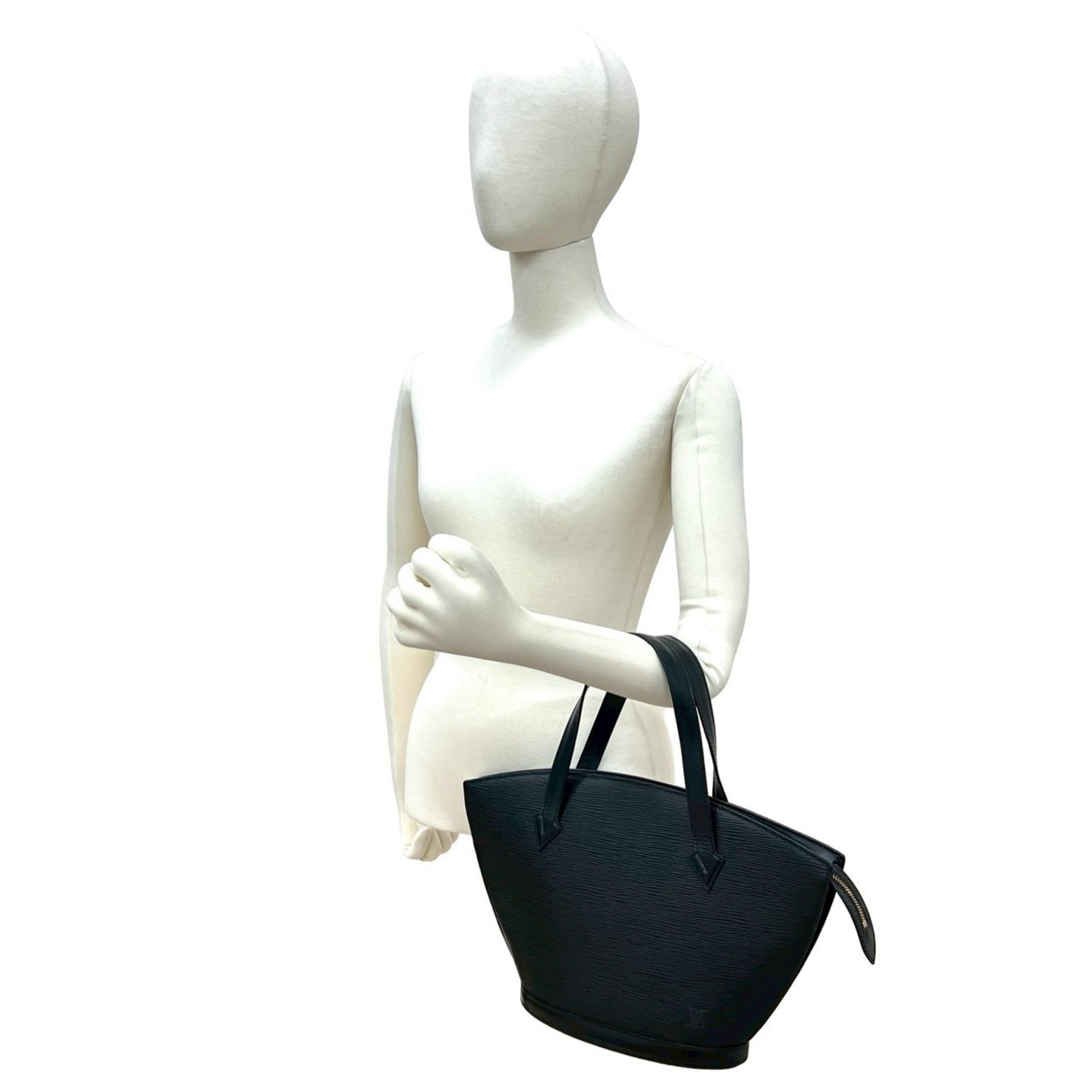 Louis Vuitton Black Epi Leather Handbag Tote Bag (Pre-Owned)