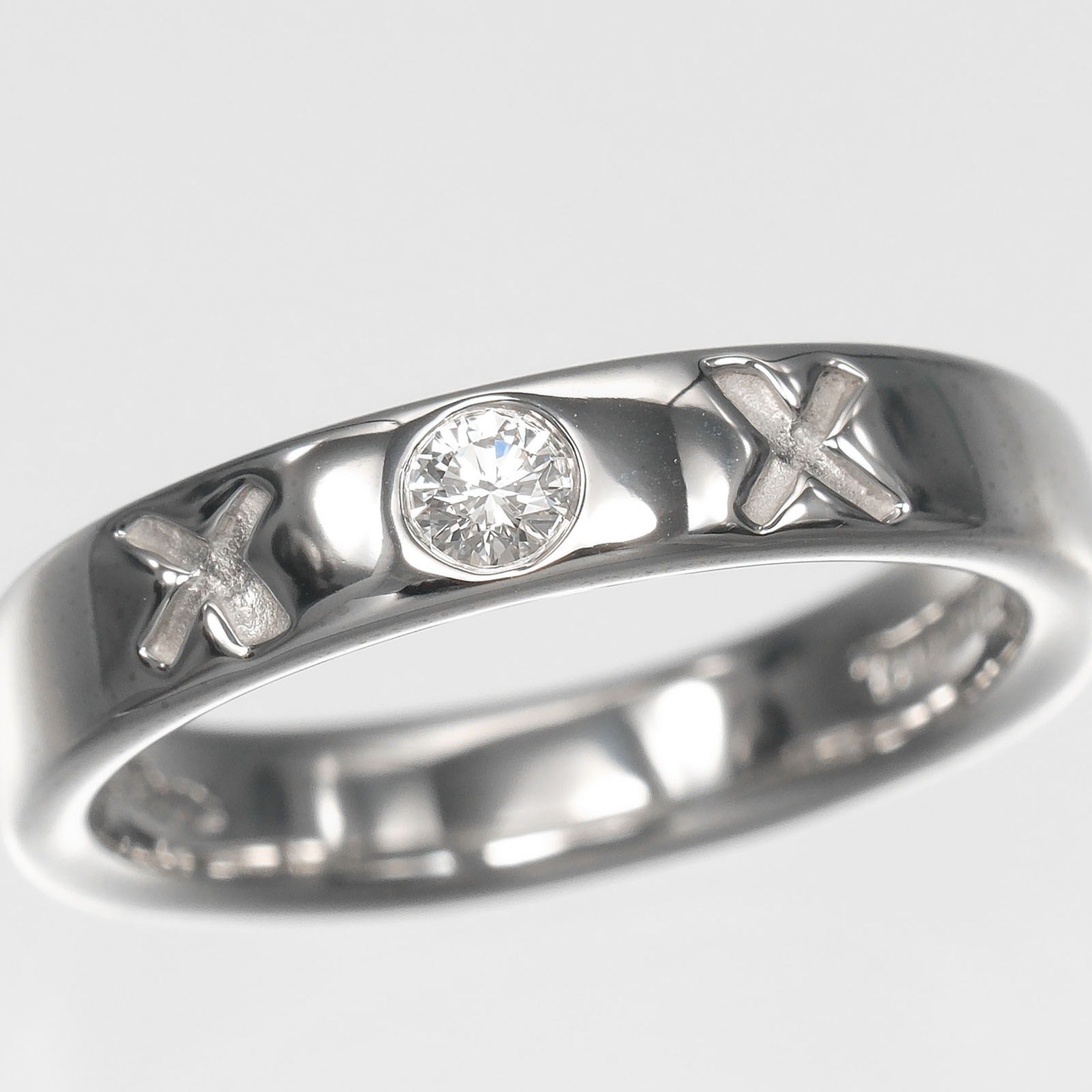 Tiffany White Gold (18K) Band Ring (Pre-Owned)